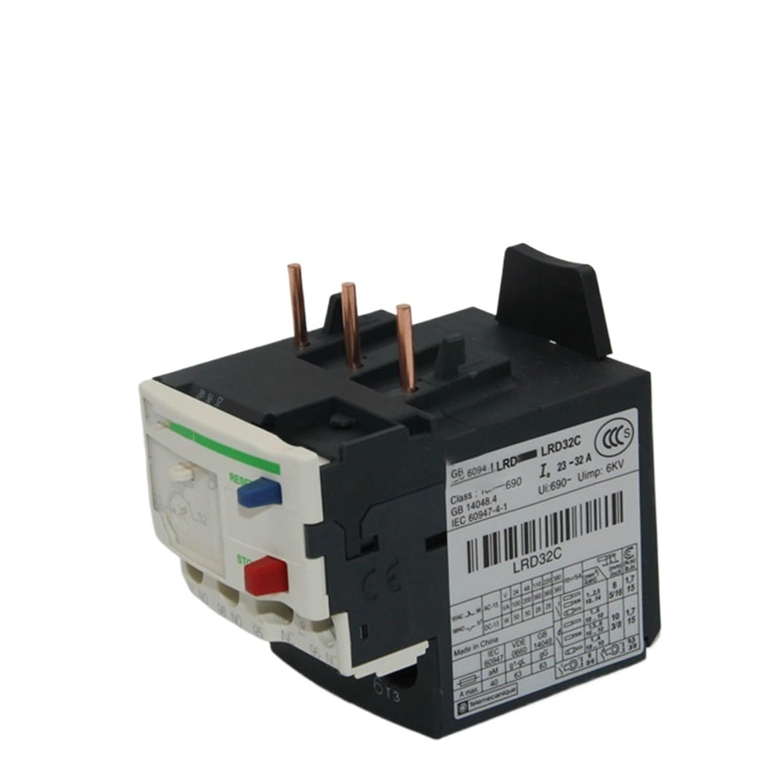 WEUSANXPL LRD32C 23-32A LRD32C Thermal Overload Relay Rated Current: 23-32A
