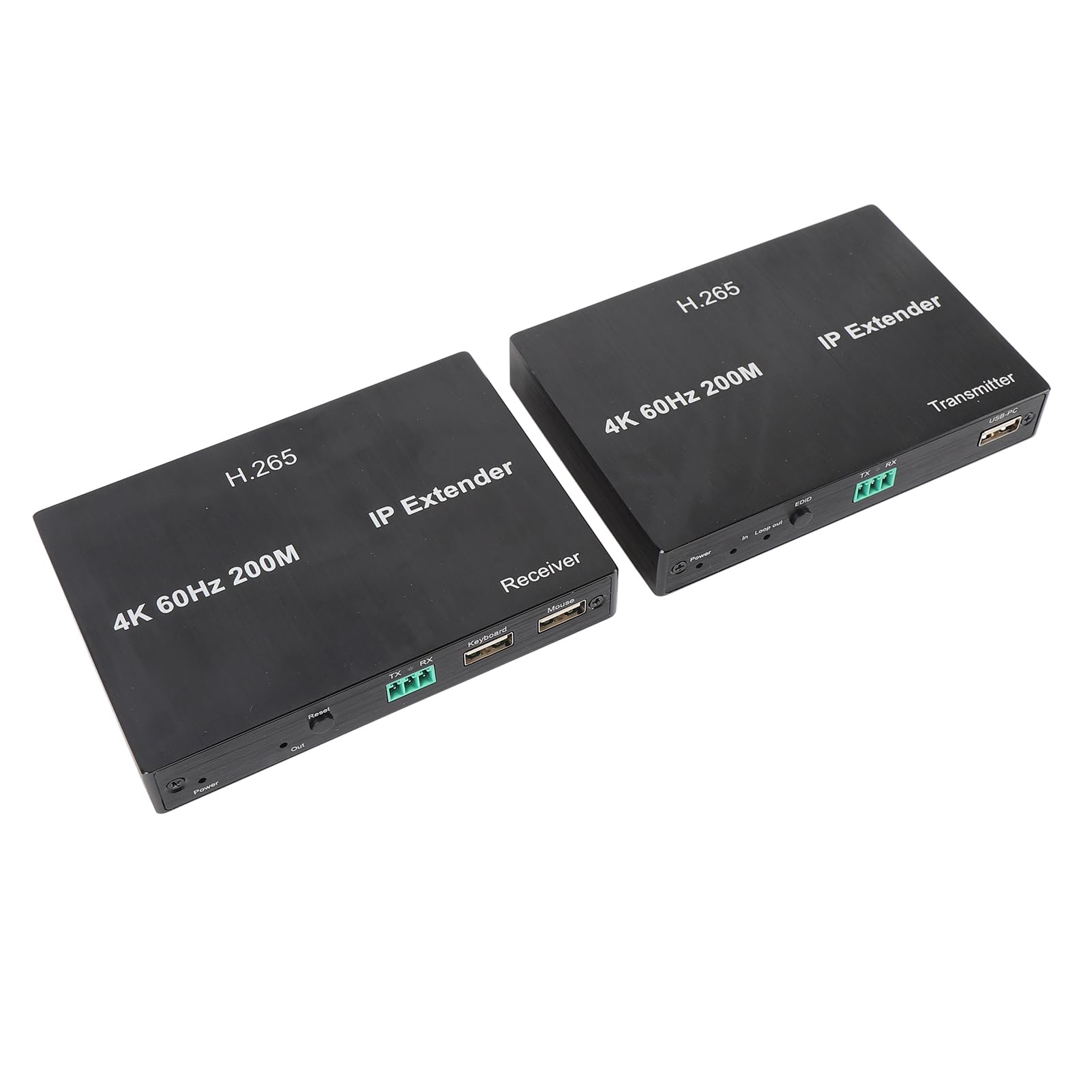 GOWENIC Adaptador USB2.0 KVM Ethernet 4K Plug and Play (Enchufe de la UE)