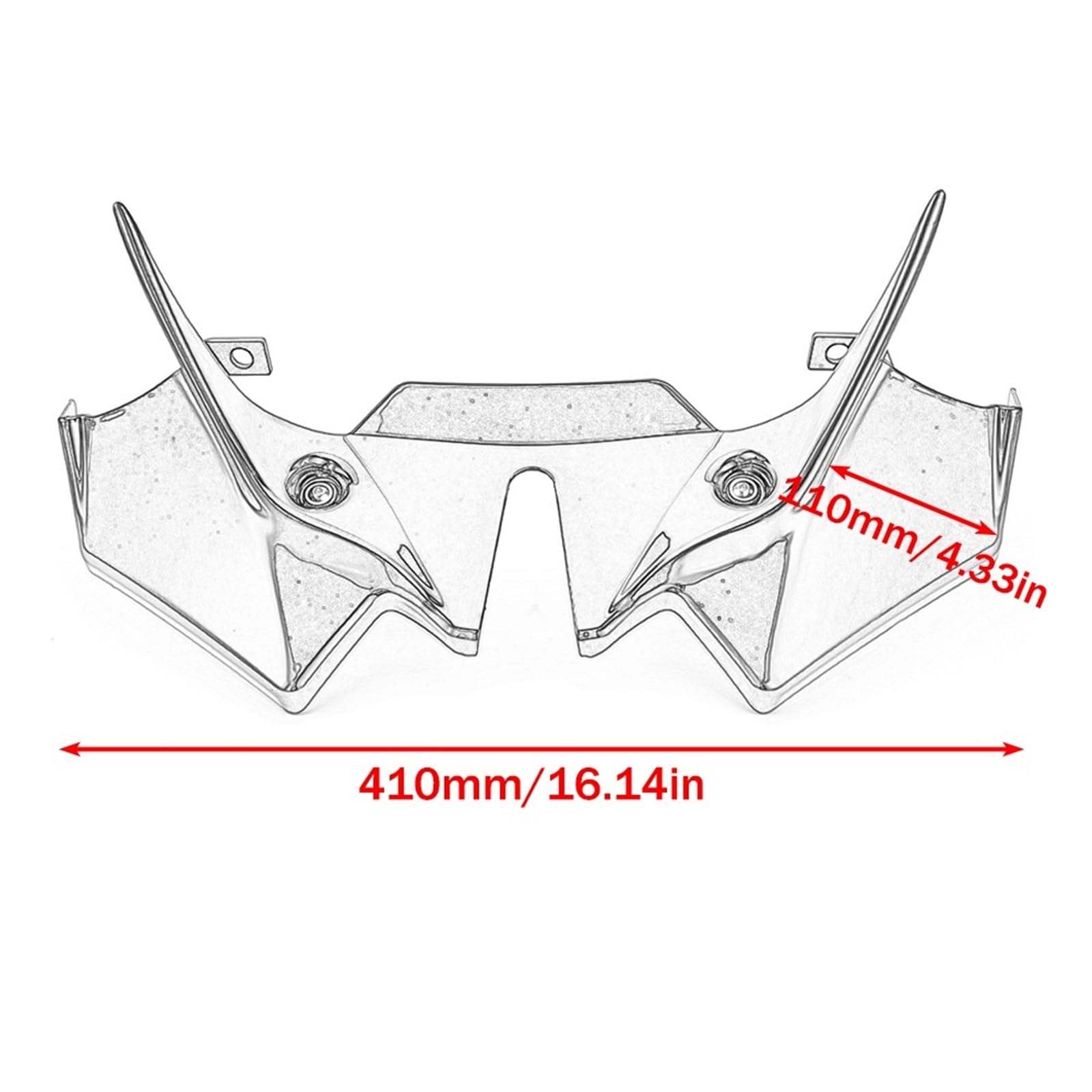 Pasuje do Kawasaki Z650 Z 650 2021 2022 2023 2024 Przedni spojler Owiewka Skrzydło Aerodynamiczny Deflektor Skrzydła Okna Boczne Spojler Skrzydło dachowy