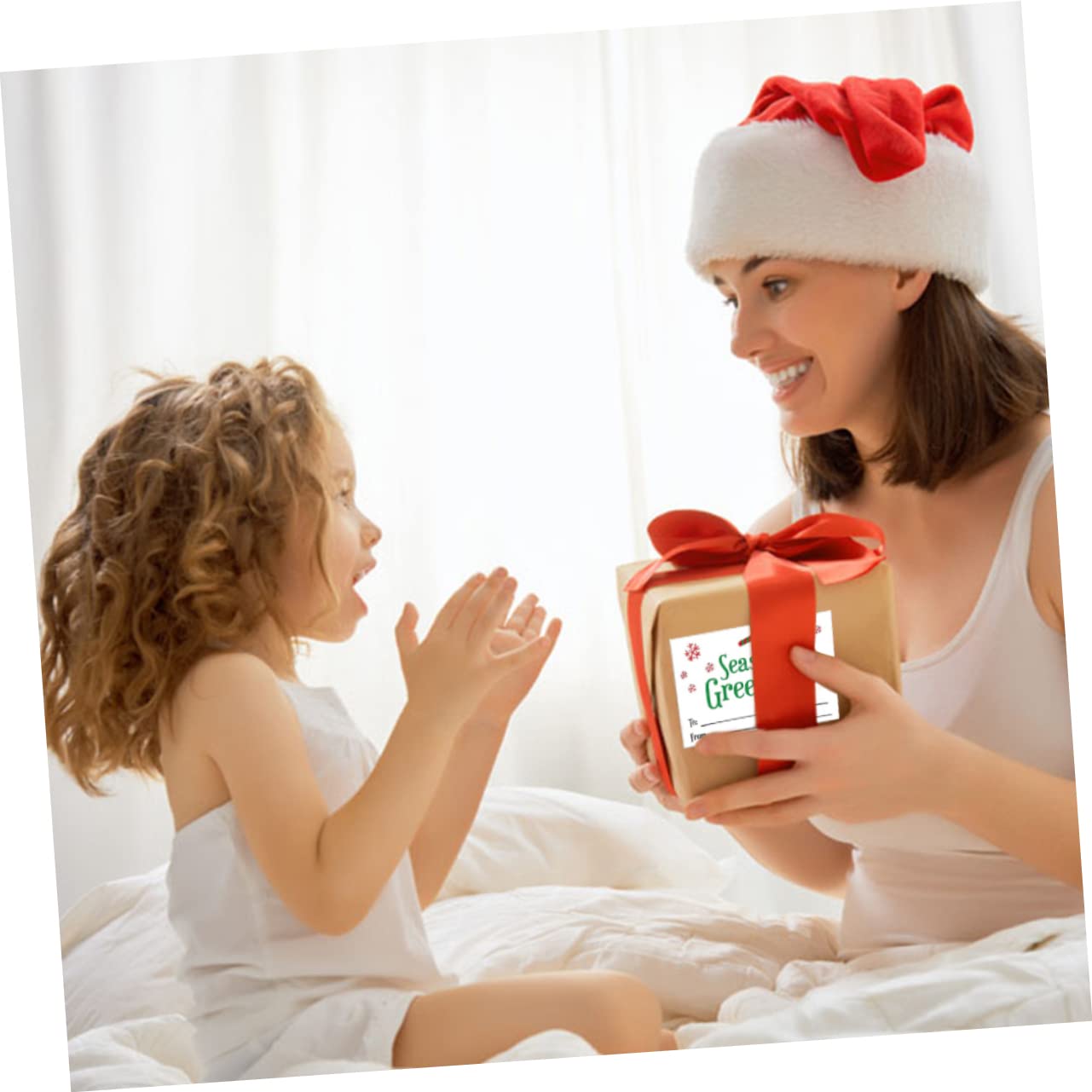 NUOBESTY 3 Rollen Selbstklebende Geschenkanhänger Namensschilder Für Weihnachten Aufkleber-etiketten Frohe Weihnachten-aufkleber Weihnachtsaufkleber Für Karten Urlaub Fenster Haftet Papier