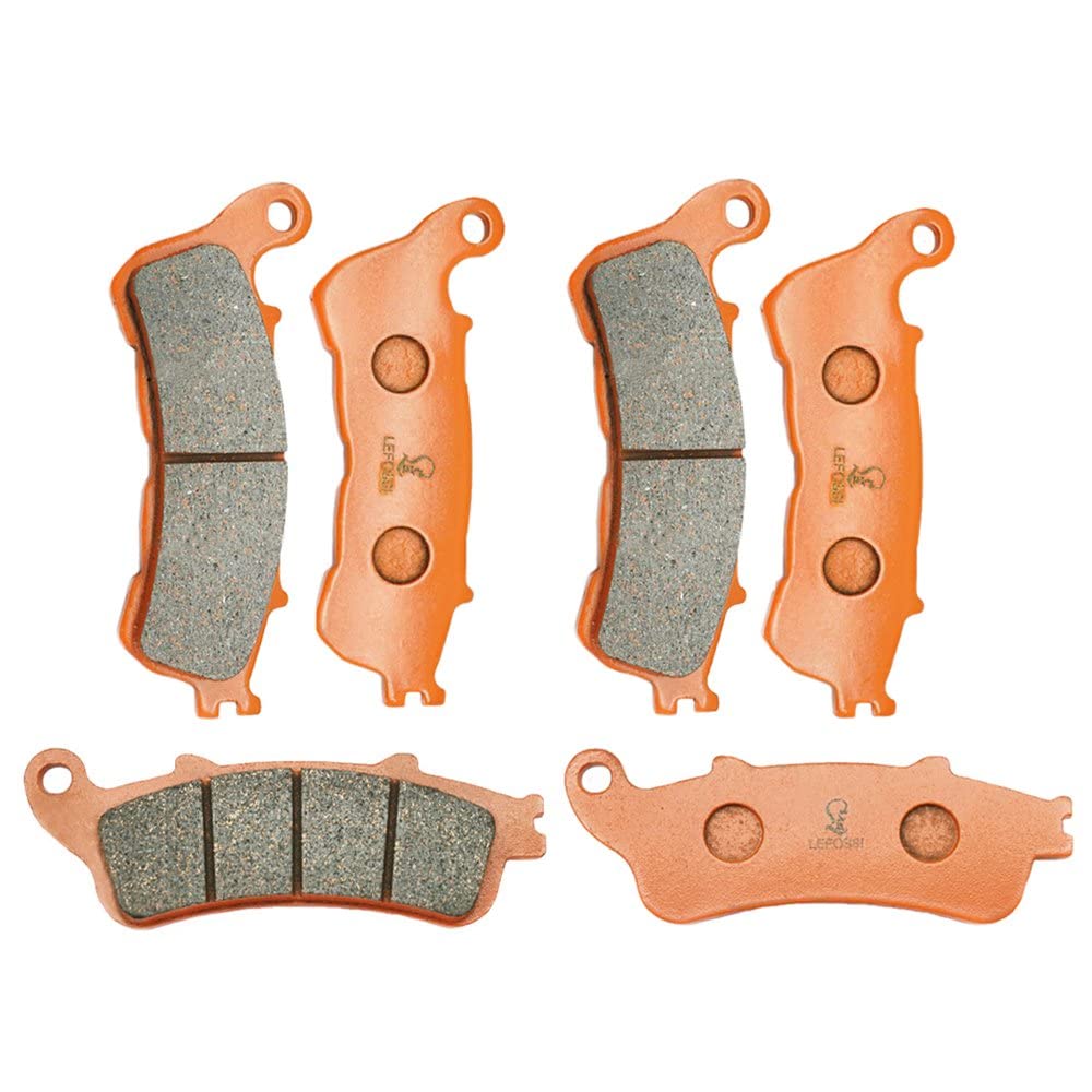 Moto Fibra di Carbonio Anteriore e Posteriore Pastiglie Freno per Compatibile con Honda XL 1000 Varadero 2007 2008 2009 2010 2011 2012 07 08 FA388F FA261R