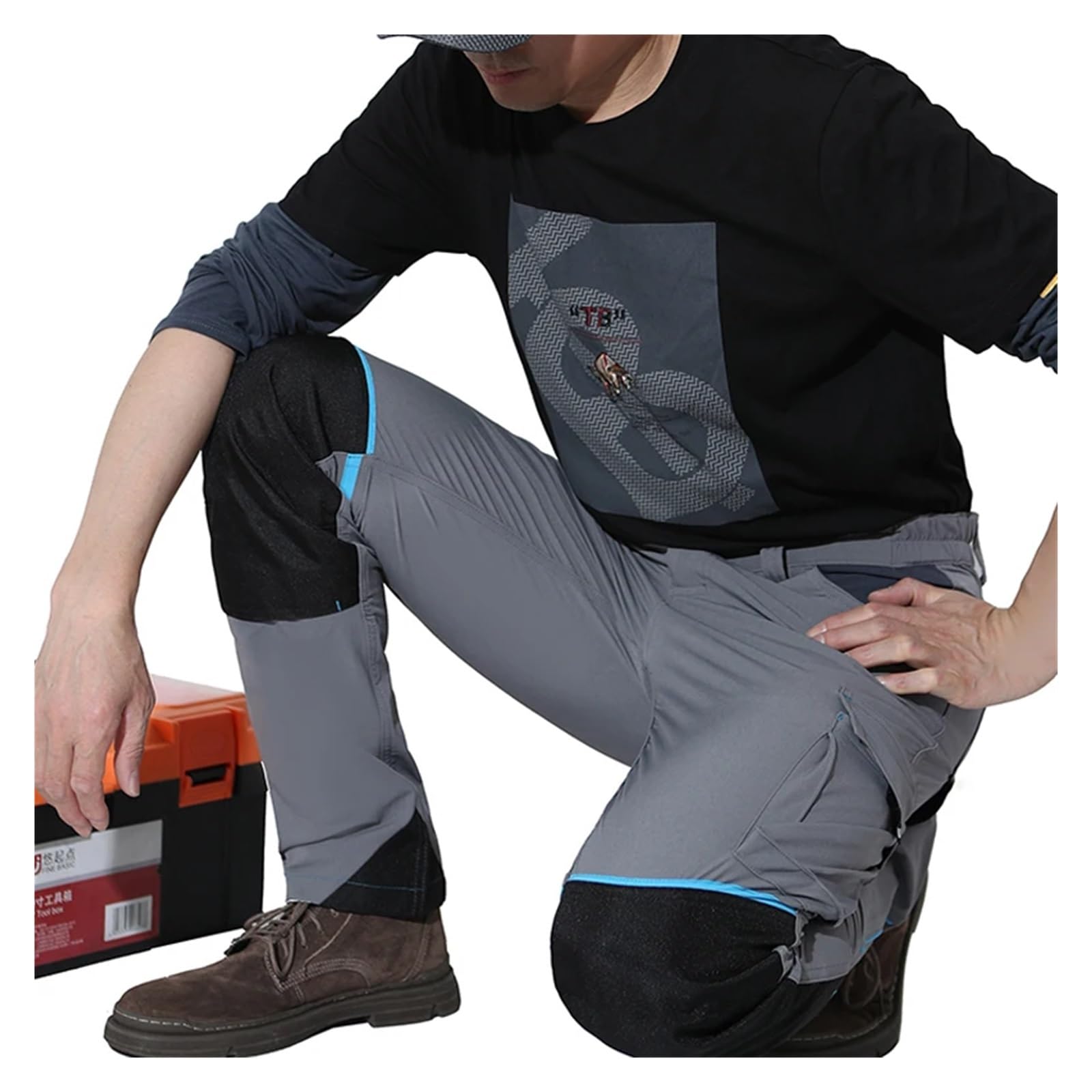 Pantalones de Trabajo Hombre Pantalones de Trabajo Multibolsillos Pantalones Senderismo Ropa for Hombre