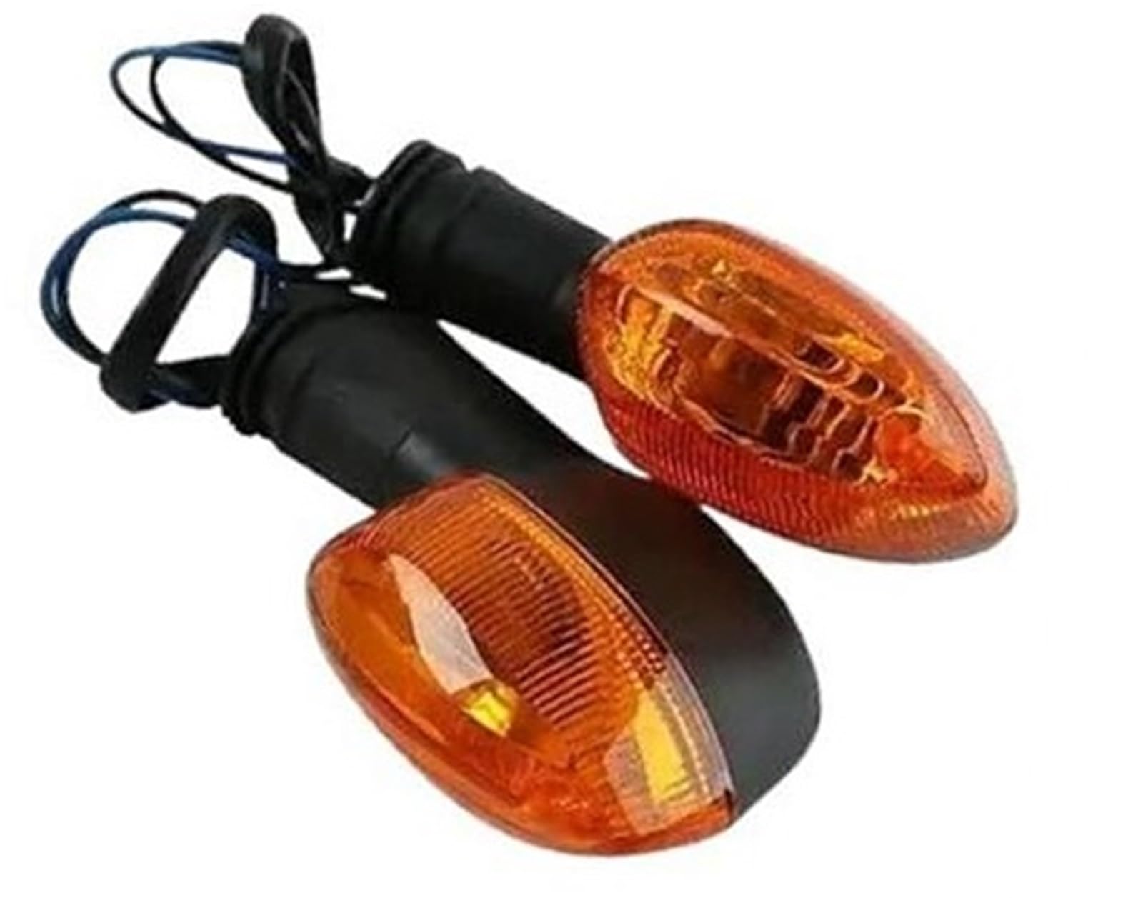 Przedni tylny kierunkowskaz motocykla przedni/tylny, dla YZF R1 R6 FZ1 FZ6 XJ6 Kierunkowskaz z przodu i tyłu motocykla(BLACK 1pair Orange)