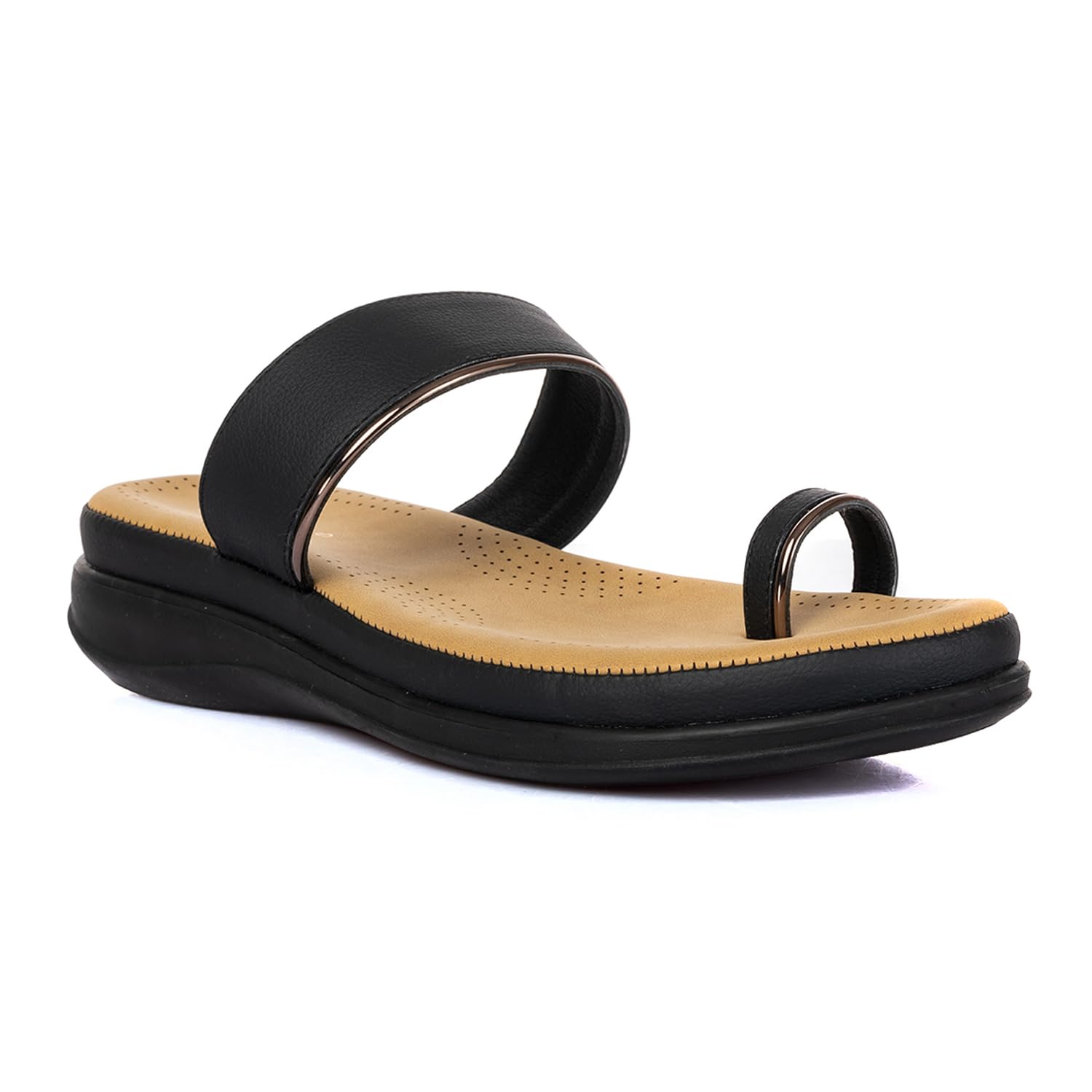 khadim's Cleo Flat Kolhapuri Slip-On Sandal for Women-picture-1