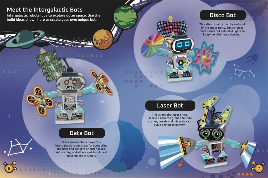 LEGO® Books: Build and Stick: Robots (LEGO® Build and Stick Activity Box)