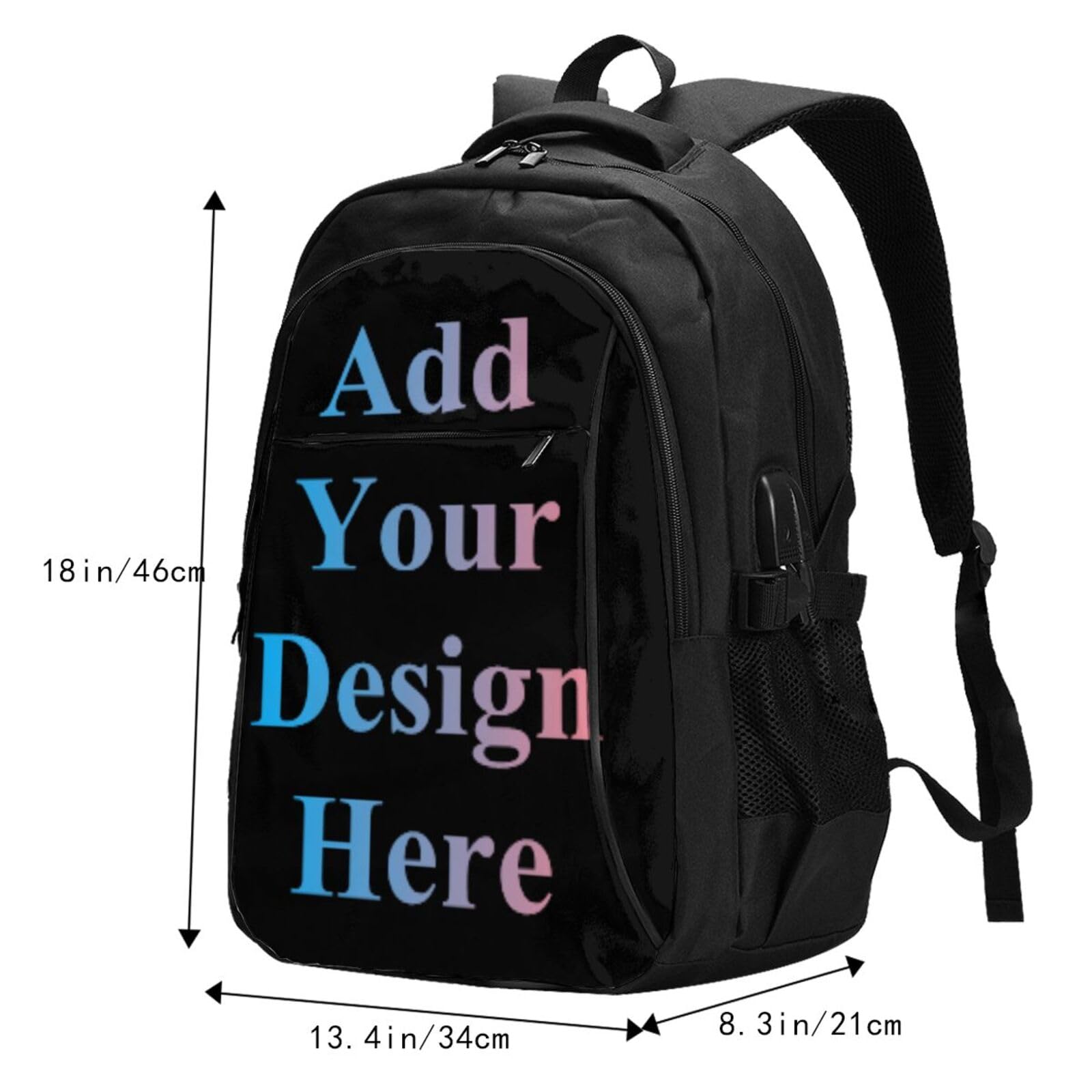 Sac à dos personnalisé pour femmes hommes, cartable personnalisé pour ordinateur portable sac à dos décontracté voyage sac à dos sac à dos randonnée travail affaires sac à dos sac à bandoulière