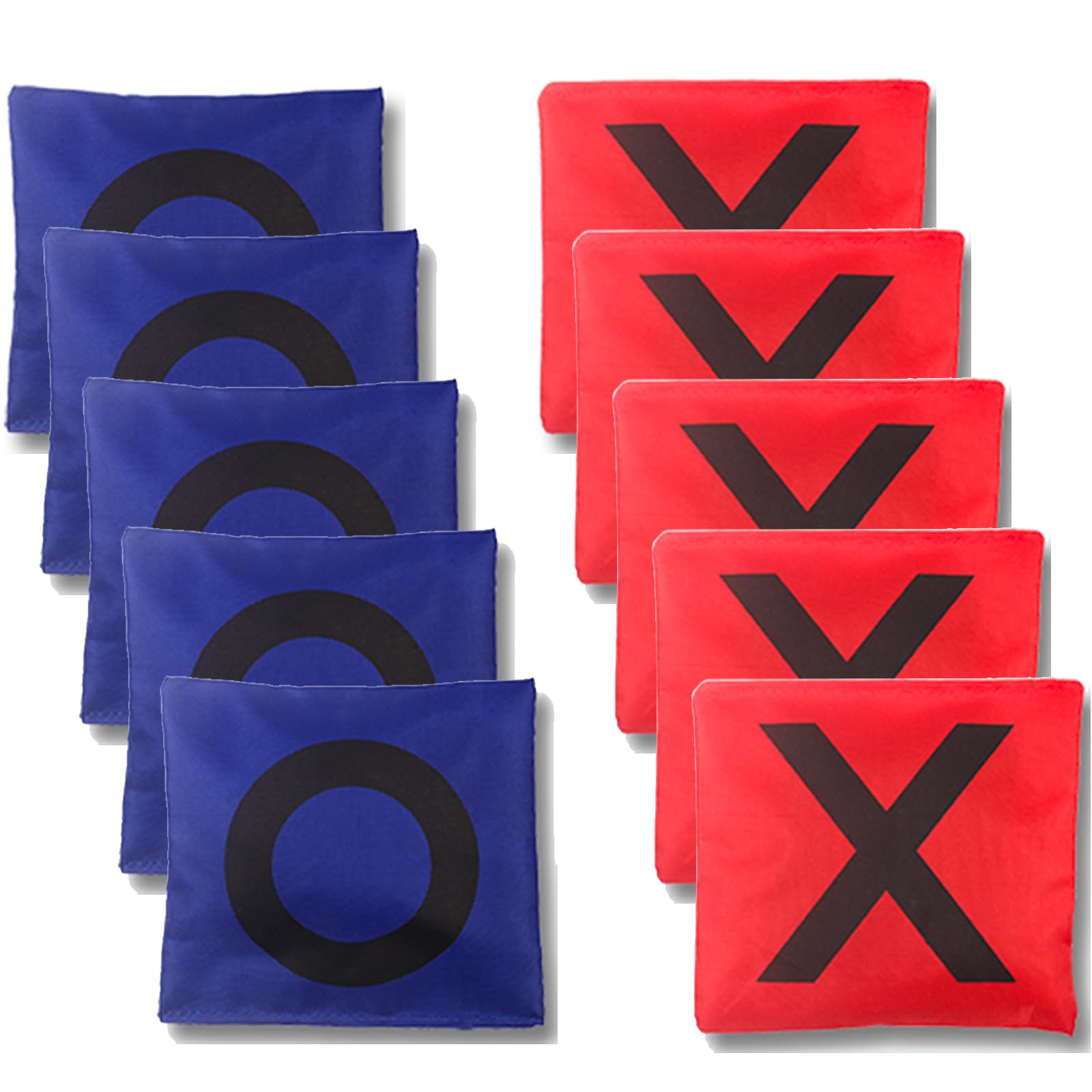 Bean Bags for Tic Tac Toe and Cornhole Toss Games, Kanosan Bean Bags for Kids Adults and Family Outdoor Yard Lawn Outside Field Day Birthday Party Backyard Reunion Carnival Beach Fun Games 10PCS
