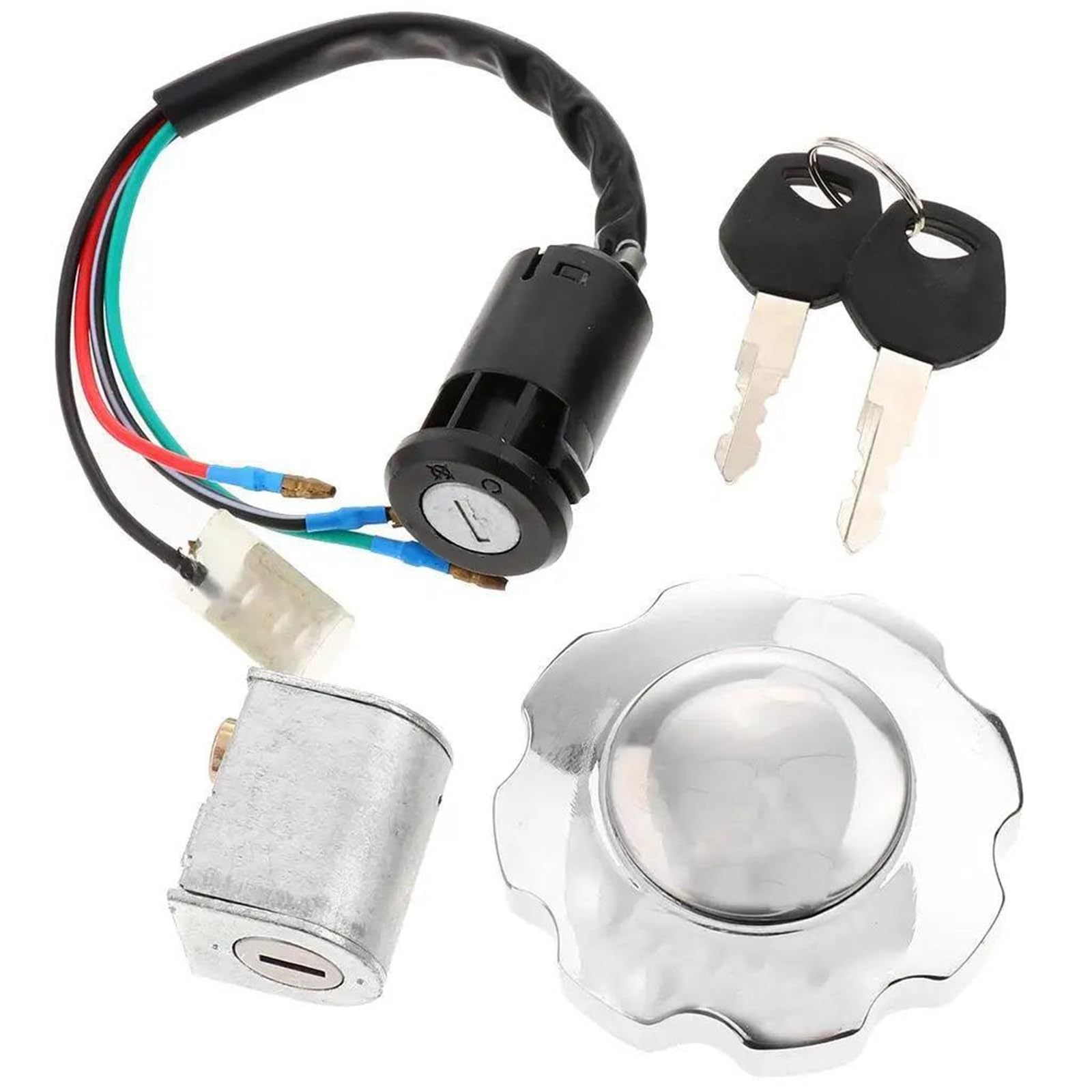 Cerradura con Llave Juego De Cerradura para Tapa Asiento Motocicleta con Llave Y para Honda CG125 ZJ125 CG 125 ZJ