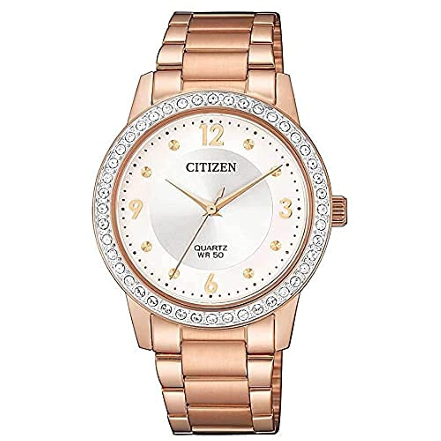 CITIZEN Stainless Steel Womens Automatic Ladies Analog White Dial Rose Gold Strap Watch -Pd7136-80A (B08GS18DN1) Amazon Price History, Amazon Price Tracker