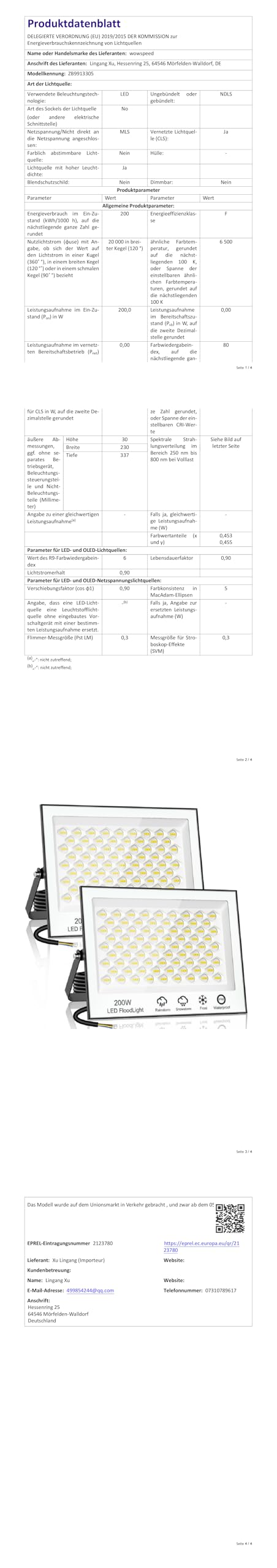 Faretto LED da Esterno 200W 2 Pezzi - Super Luminoso 20000LM Faretti LED 6500K Bianco Freddo Faro LED Esterno, IP65 Impermeabile Faretti LED Esterno per Giardino,Patio, Cortile, Terrazza, Garage
