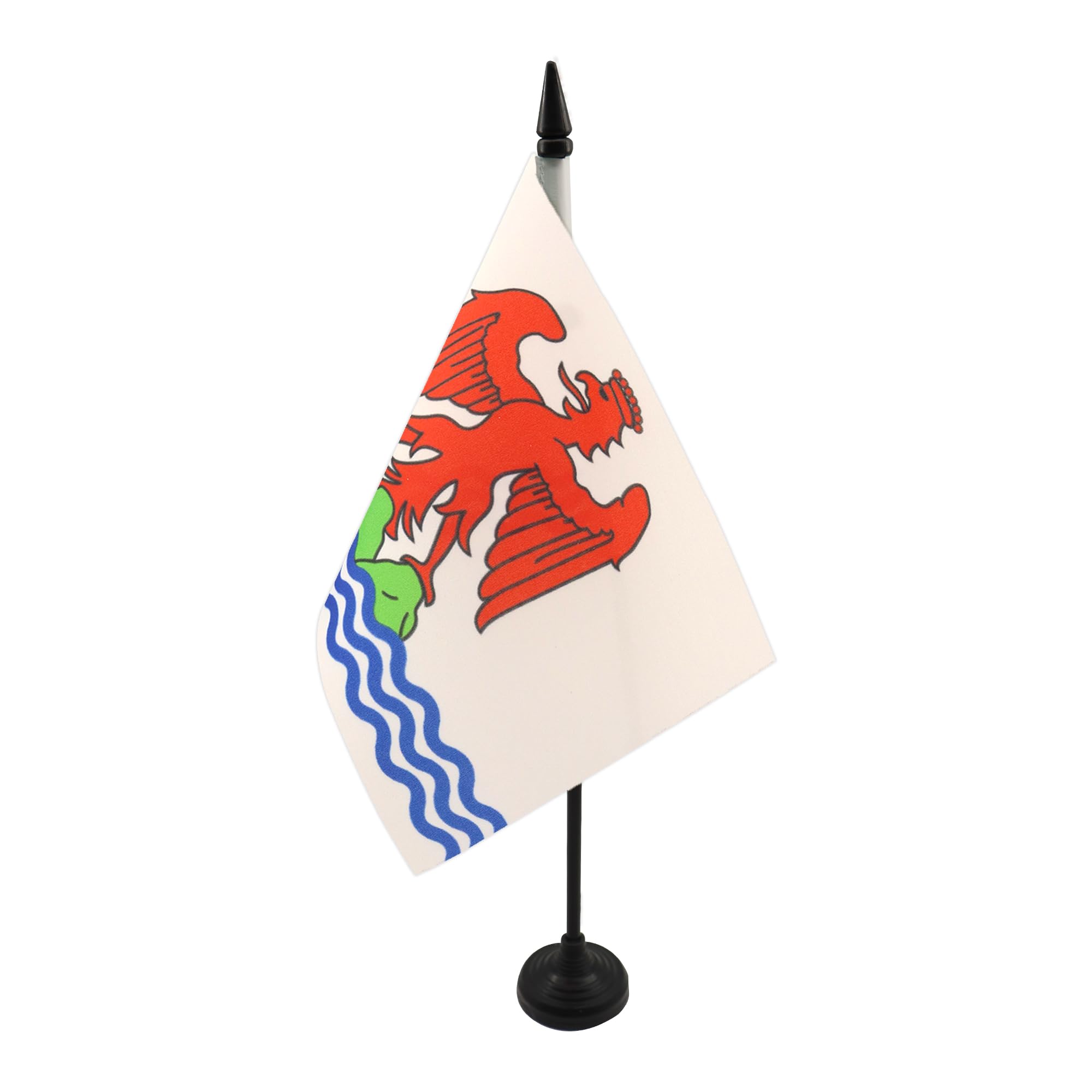 AZ FLAG French County of Nice Table Flag 21x14 cm Plastic Base