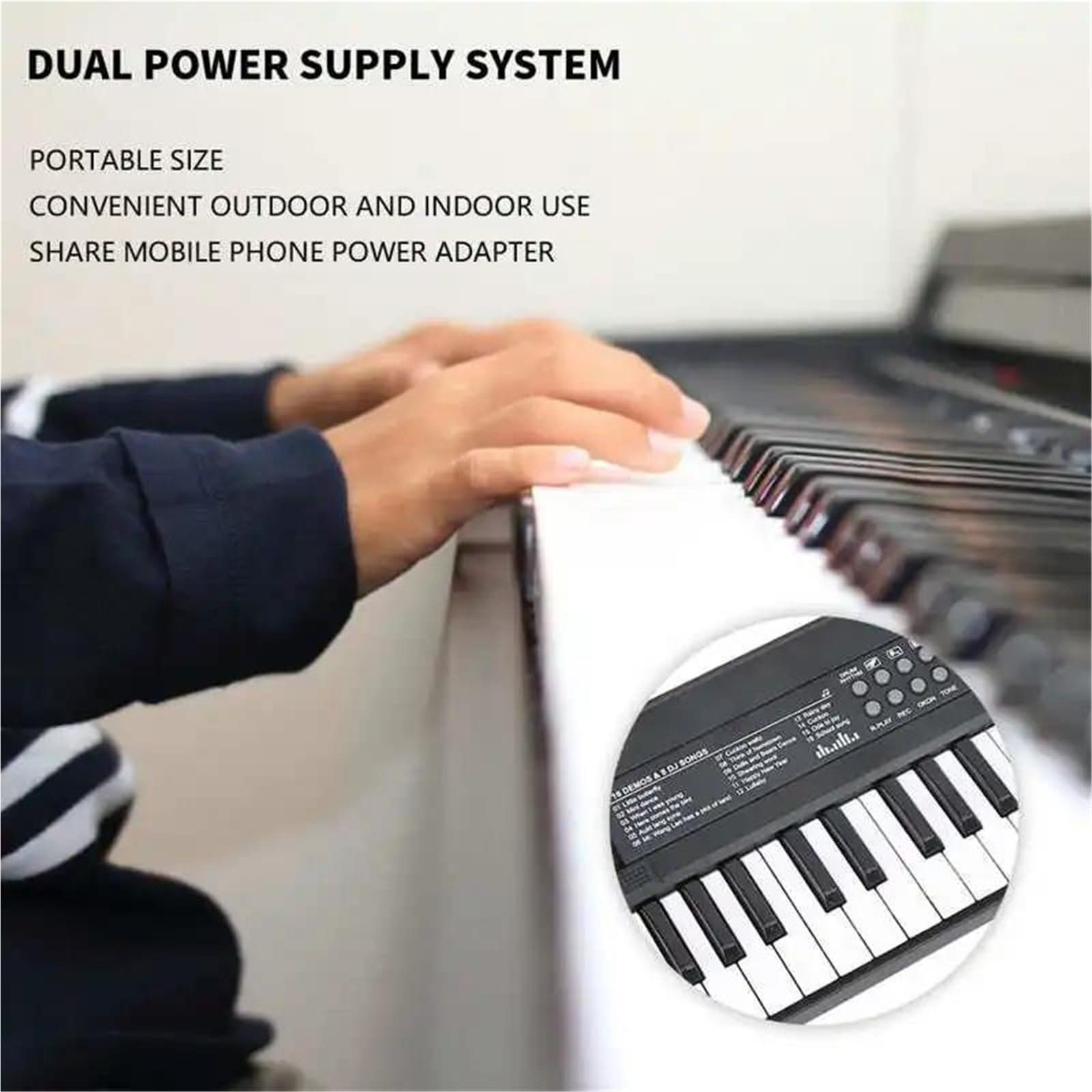 Tastiera Digitale Per Principianti Tastiera Musicale Elettronica A 37 Tasti Tastiera Elettrica Pianoforte Microfono Funzione Di Registrazione