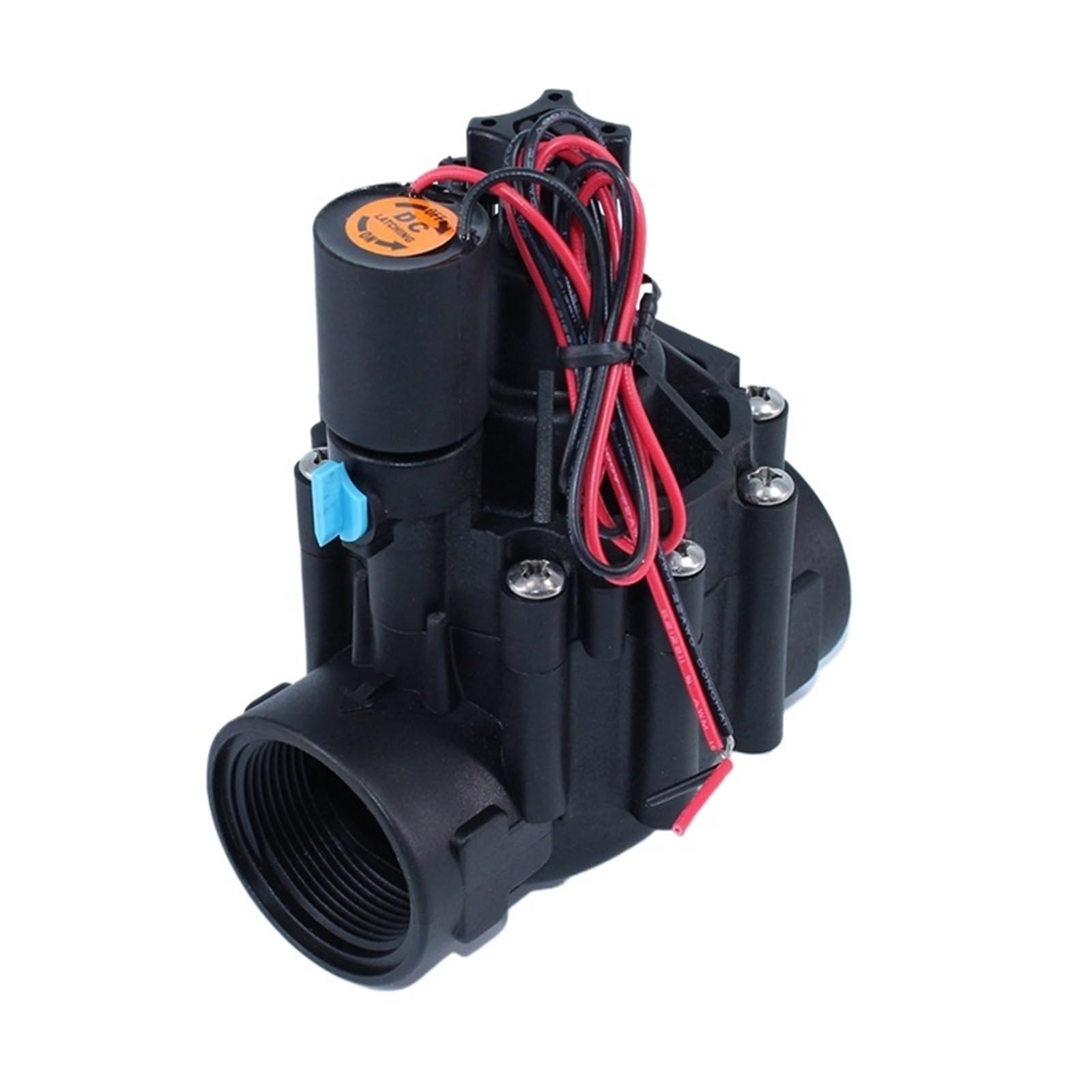 1 elettrovalvola a solenoide per irrigazione dell'acqua da 1,9 cm e 2,5 cm, con regolazione del flusso, 220 V CA, 24 V CC, 24 V CA, chiusura per irrigazione agricola (2,5 cm, CC LAT9-20 V, normalmente