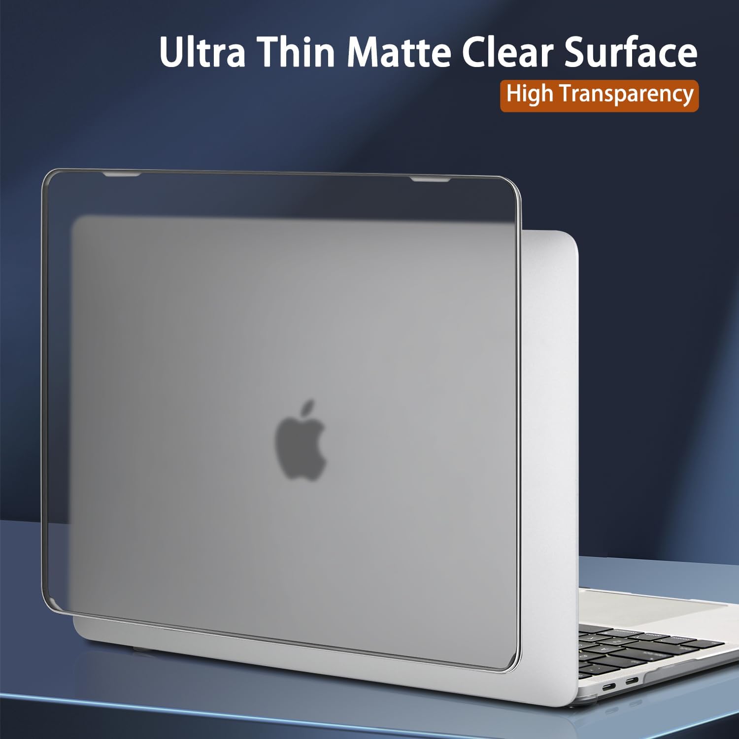 CISSOOK for MacBook Air 13 inch M1 Case 2021 2020-2018 Release, Durable and Flexible [Ultra Thin Match Color] Matte Gray Shell Case for 13 inch A2337 A2179 A1932 Model with Touch ID, Gray Clear