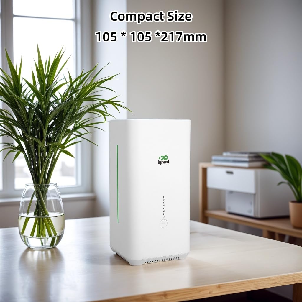 InHand Networks 5G Commerciale Router Wi-Fi 6 AX3000 per Casa,Camper,Rurale | VPN Router,Failover Automatico,Cloud Gestito,Built-in 8 Antenna,Connettere fino a 128,Internet Per Camper,Rurale,Negozio
