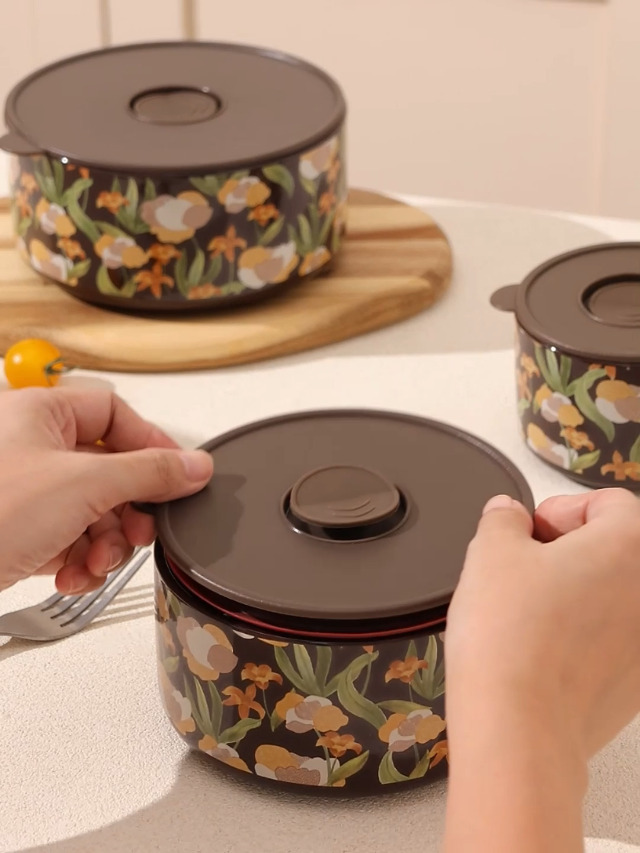 Amazon｜[Kulangsu]陶器弁当箱 密封容器 セラミック 電子レンジ 食洗機