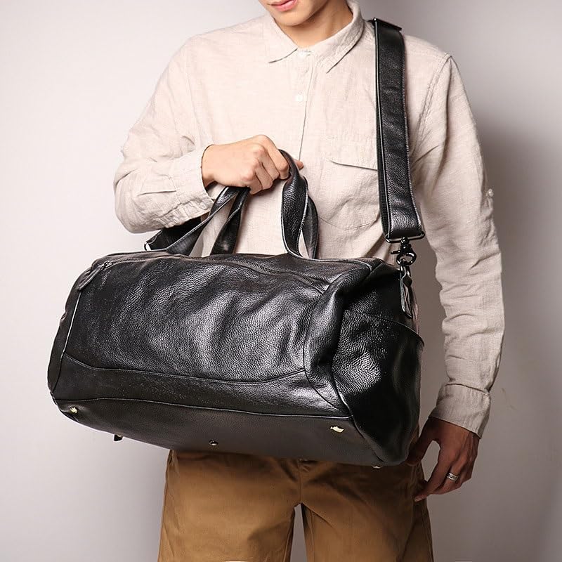 Genuine Leather Handbag Business Travel Bag Crossbody Luggage