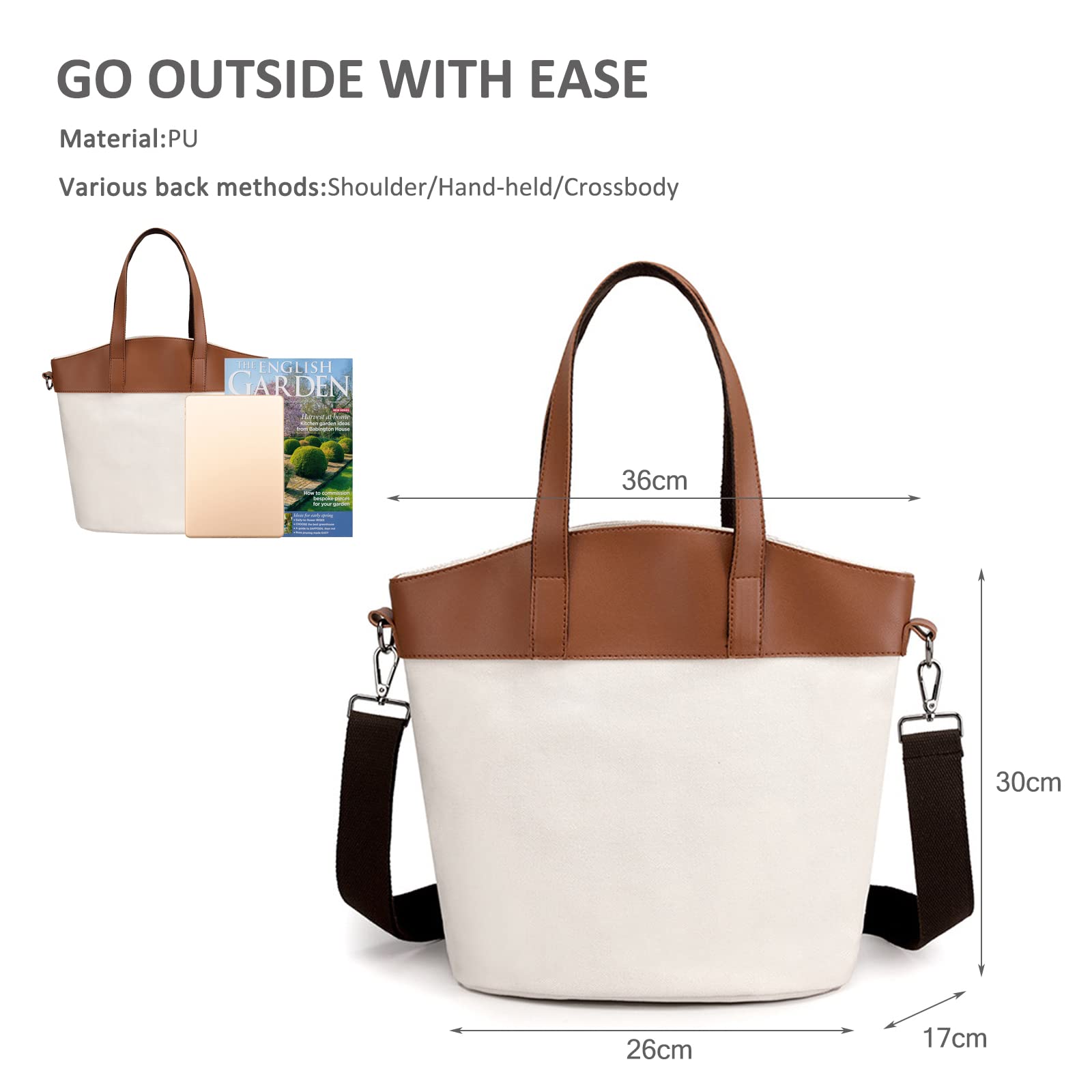 Canvas Totes Taschen für Damen Große Umhängetasche Lässige Handtaschen Einkaufstasche Mehrfarbige Einkaufstasche Bucket Bag Mode Hobo Taschen für Arbeit Schule College Double The Comfort