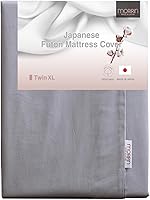 Vista 1 de MORIRIN - Funda con cremallera para colchón de futón japonés de piso, 100% algodón, fabricada en Japón, Twin-XL, gris