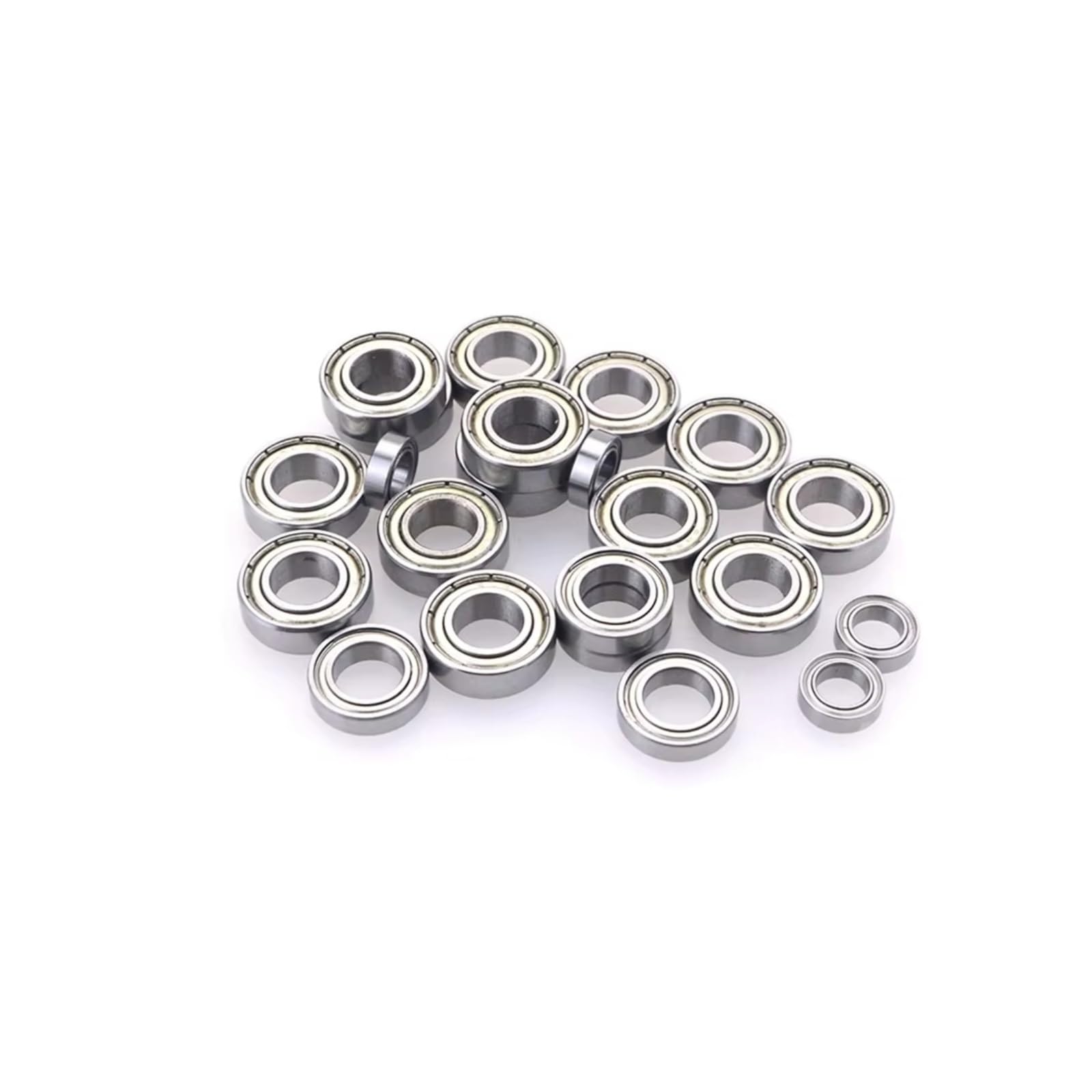 RC Piezas Coche Compatible con ZD para Carreras 08423 08425 08426 08427 9020 9072 9116 9203 1/8 RC Piezas De Mejora Coche 14 Uds Rodamiento Bolas Metal 8109