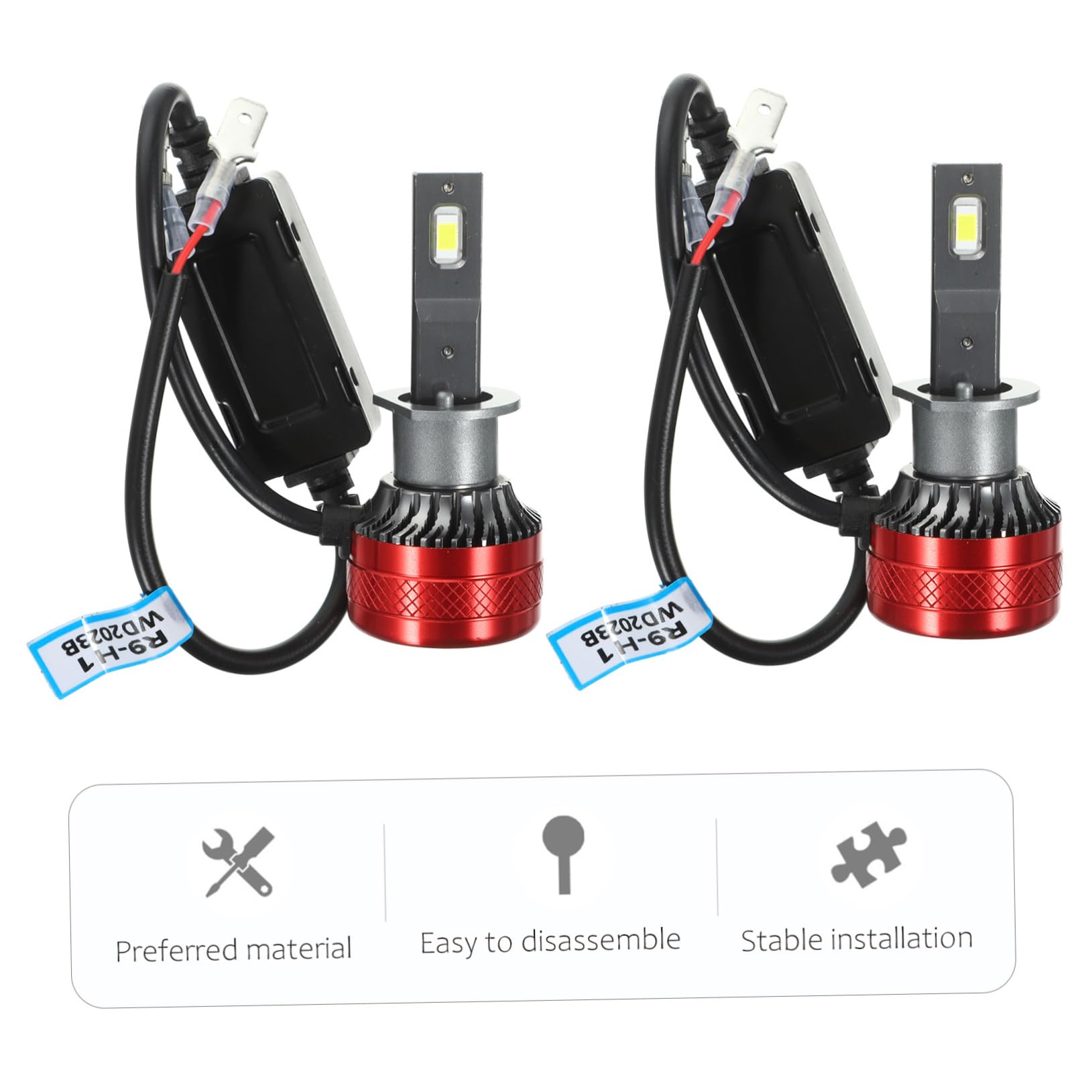 Ampoule de Phare à Faisceau de Route LED Voiture, Paire