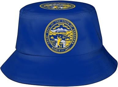 Flag of Nebraska Bucket Hats Outdoor 