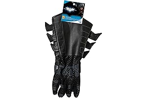 Batman: The Dark Knight Rises: Batman Gloves with Gauntlets - Perfect Superhero Gloves for Adults