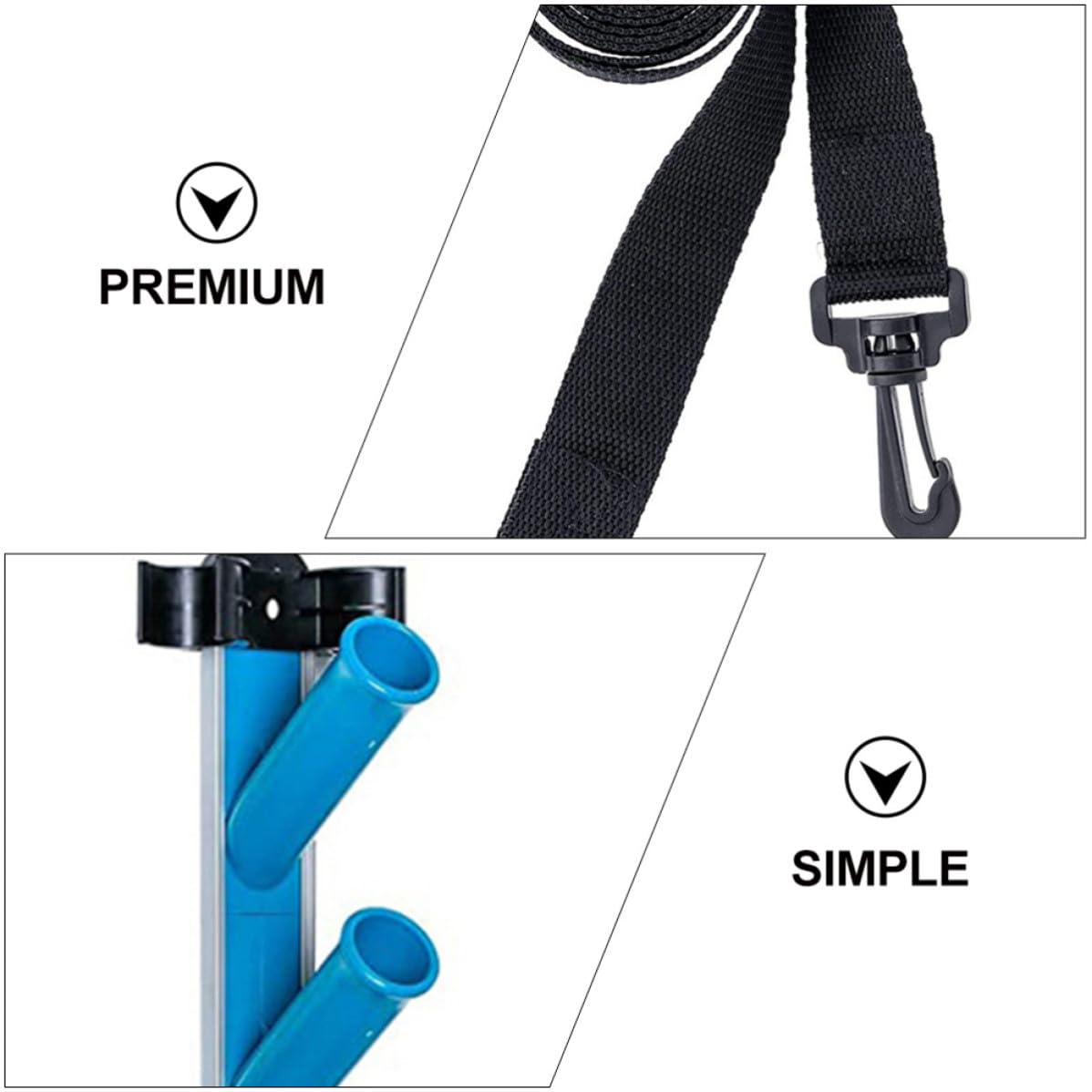 SHINEOFI Support de Nettoyage de Piscine Accessoire pour Rangement Couleur Aléatoire en PVC et Nylon pour Outils de Nettoyage de Piscine
