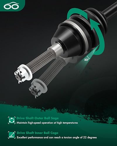 Miniatura 4 de SCITOO Conjunto de eje de eje CV 2006-2020 para Polaris Sportsman 400 450 500 HO X2 delantero izquierdo derecho