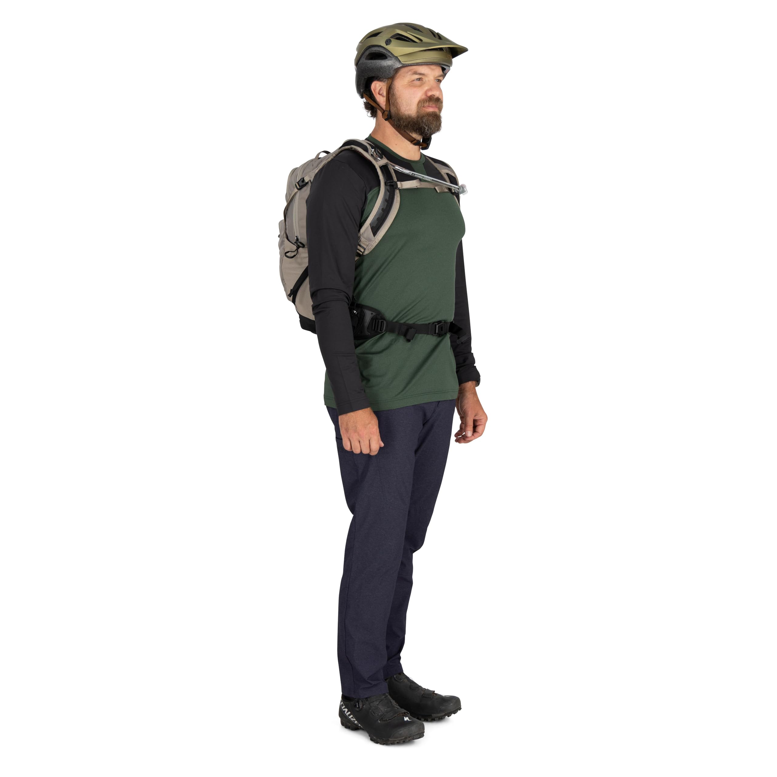 Osprey Raptor 14L Sac à Dos VTT pour Homme avec réservoir hydraulique, Fronton Gris, Taille Unique, Sac à Dos VTT avec réservoir hydraulique