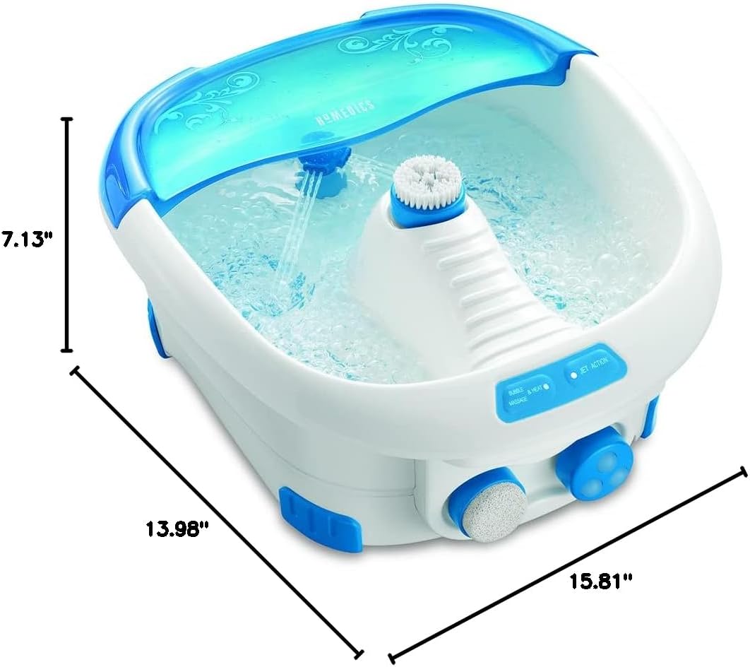 Dimensions of the HoMedics Foot Spa