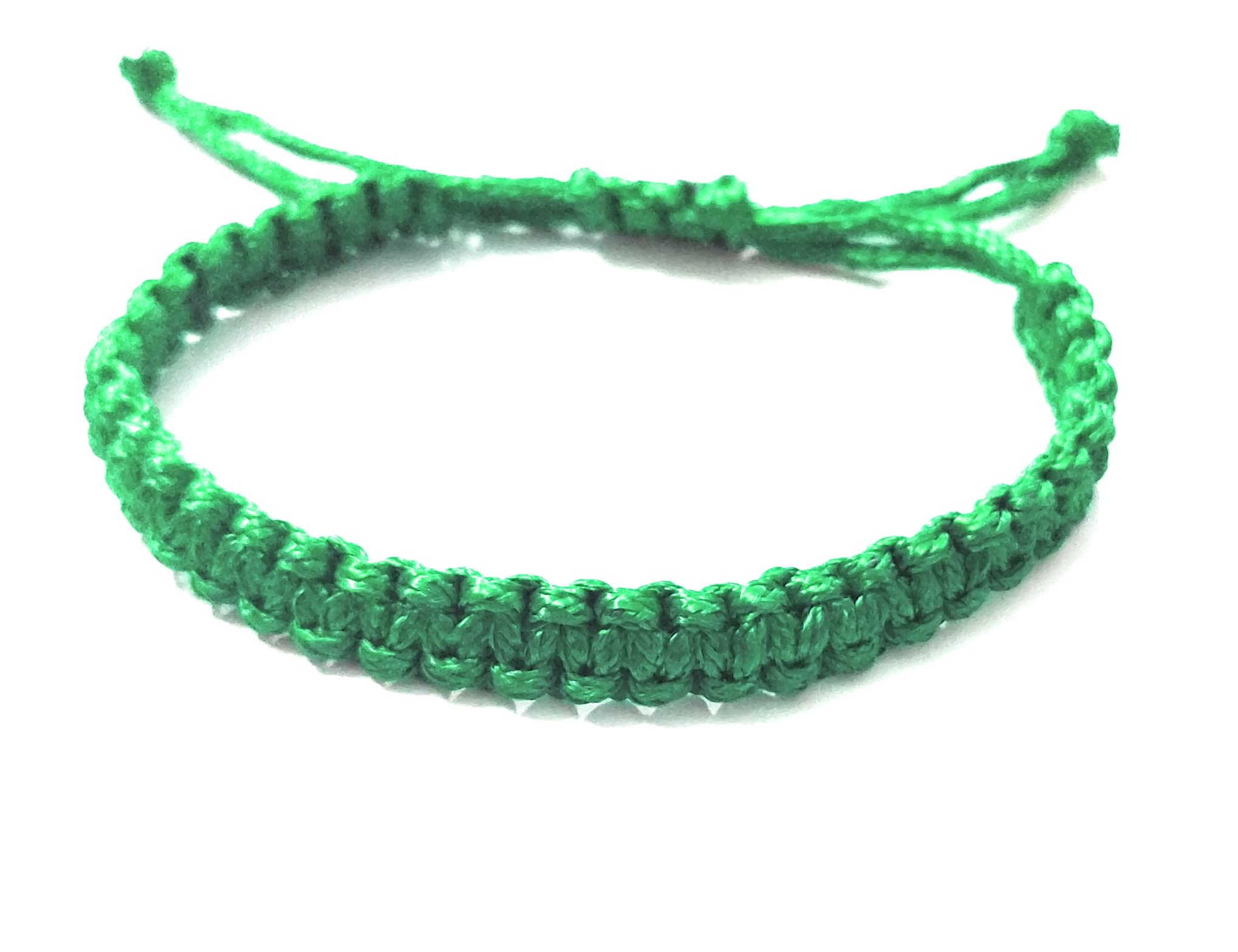 SNOWBUBBLE set of 2 green adjustable cord bracelet/anklet/friendship band/rakhi/wrist band/valentines gift (B09SGS95GH) Amazon Price History, Amazon Price Tracker