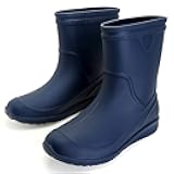 XTJSCBDSH Rain Boots for Men Women, Mid-Calf Waterproof Rubber Boots Mens, Non-Slip Lightweight Mud Garden Boots Comfort Hardwearing Outdoor Work Boots for Fishing and Gradening Footwear