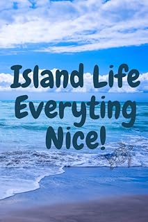 Island Life: Cute notebook, island living, beaches, turtle, people who love the ocean and outdoors.