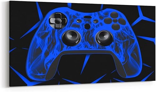 Miniatura 14 de Feelyou Lienzo decorativo para pared de sala de estar, de 19 x 38 pulgadas, color rojo y negro, grande, impresión en lienzo degradado, pintura de