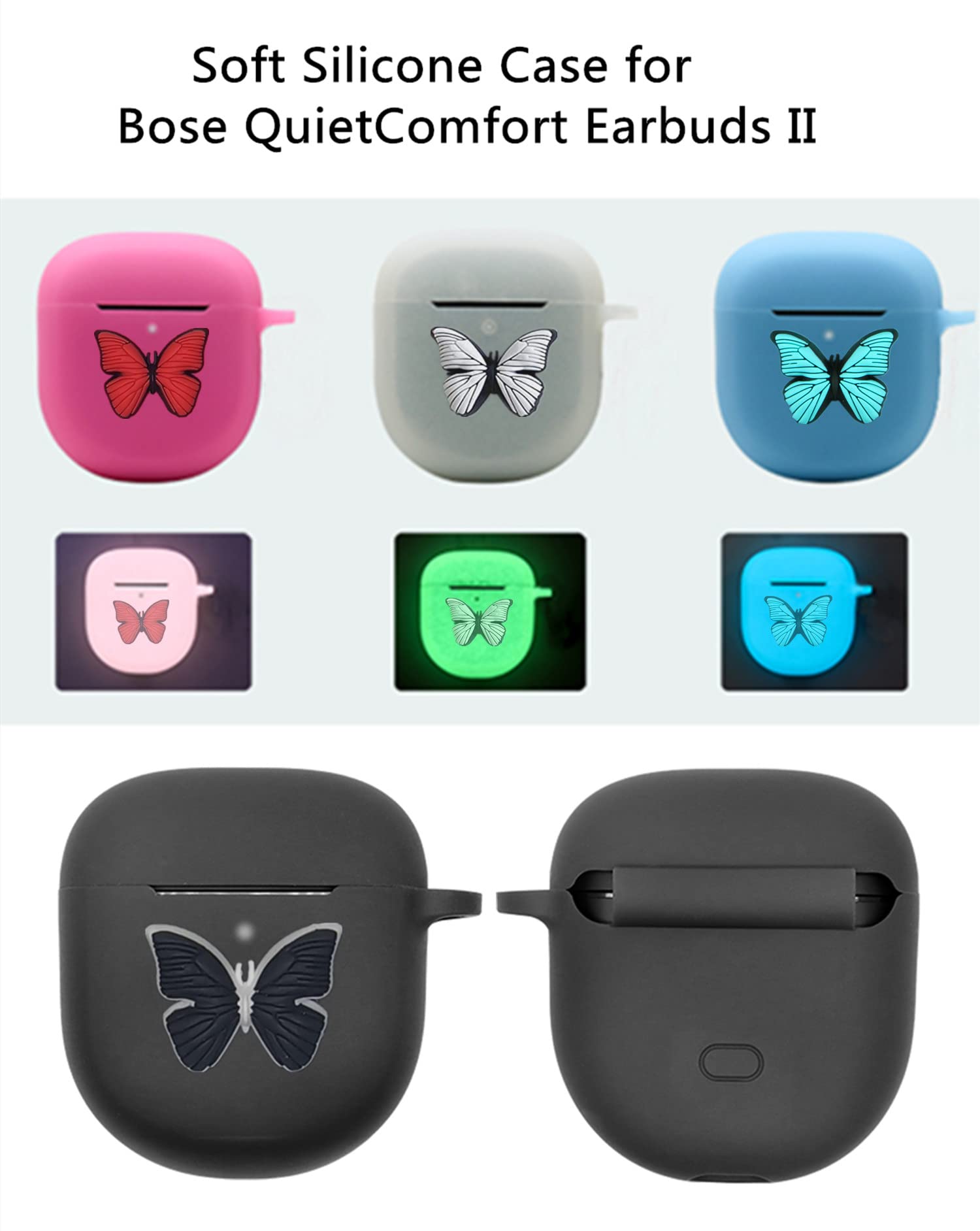 Amazon | Bose QuietComfort Earbuds II 2022用ケースカバー かわいい