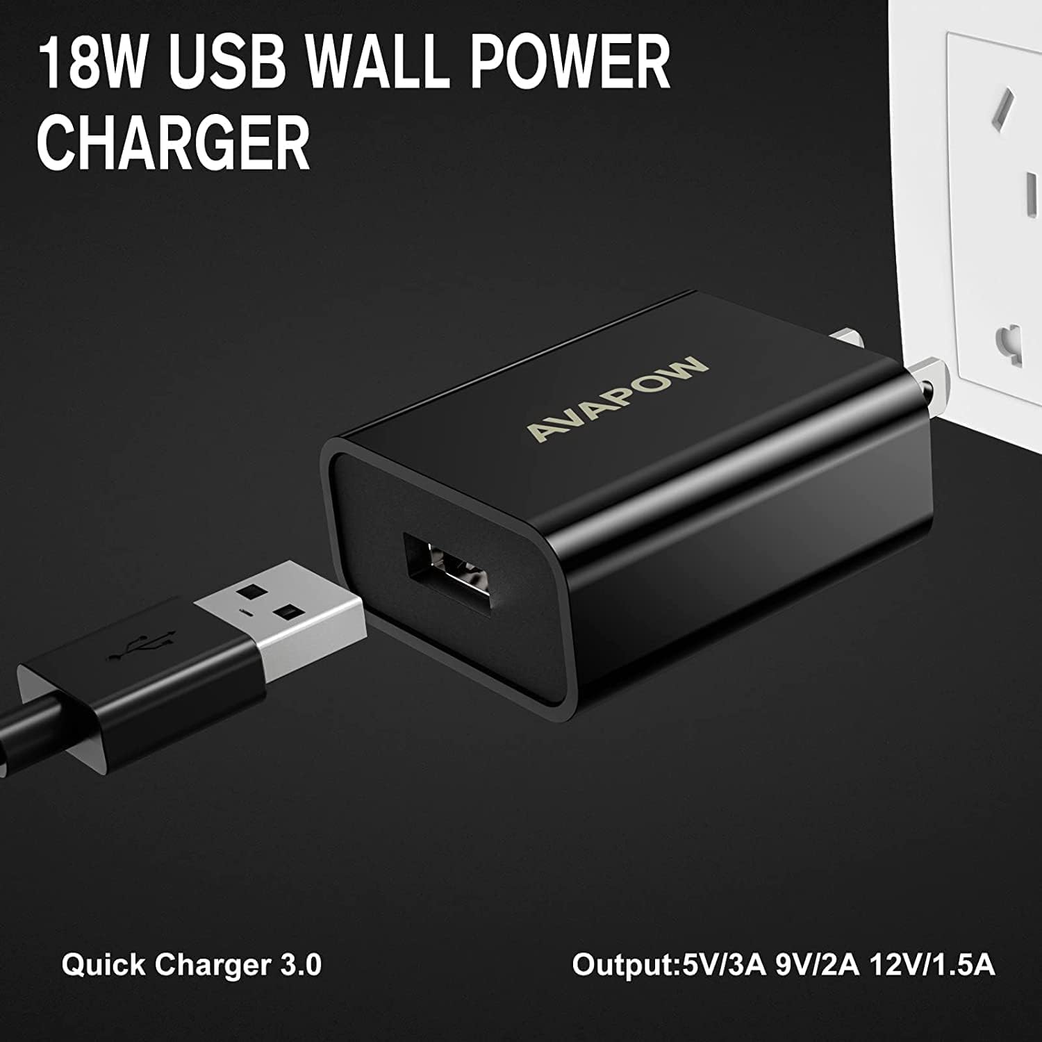 AVAPOW 18W USB Wall Power Charger