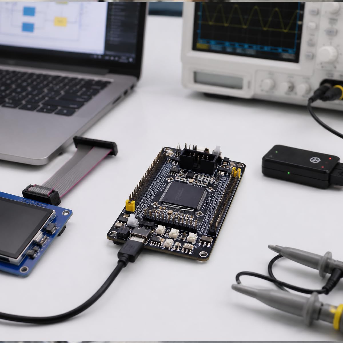 Ubric Placa FPGA programable para desarrollo de aplicaciones de procesamiento, automatización industrial, proyectos de procesamiento, control industrial, kit de desarrollo FPGA.