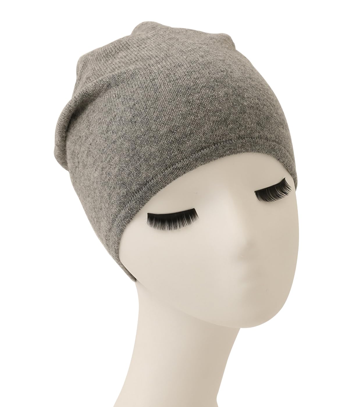 YUONNY Damska 100% kaszmirowa, luźna czapka beanie, damska jesienno-zimowa miękka ciepła dzianinowa czapka z czaszką, modna jednokolorowa luźna czapka, outdoorowa narciarska snowboard dzianinowa