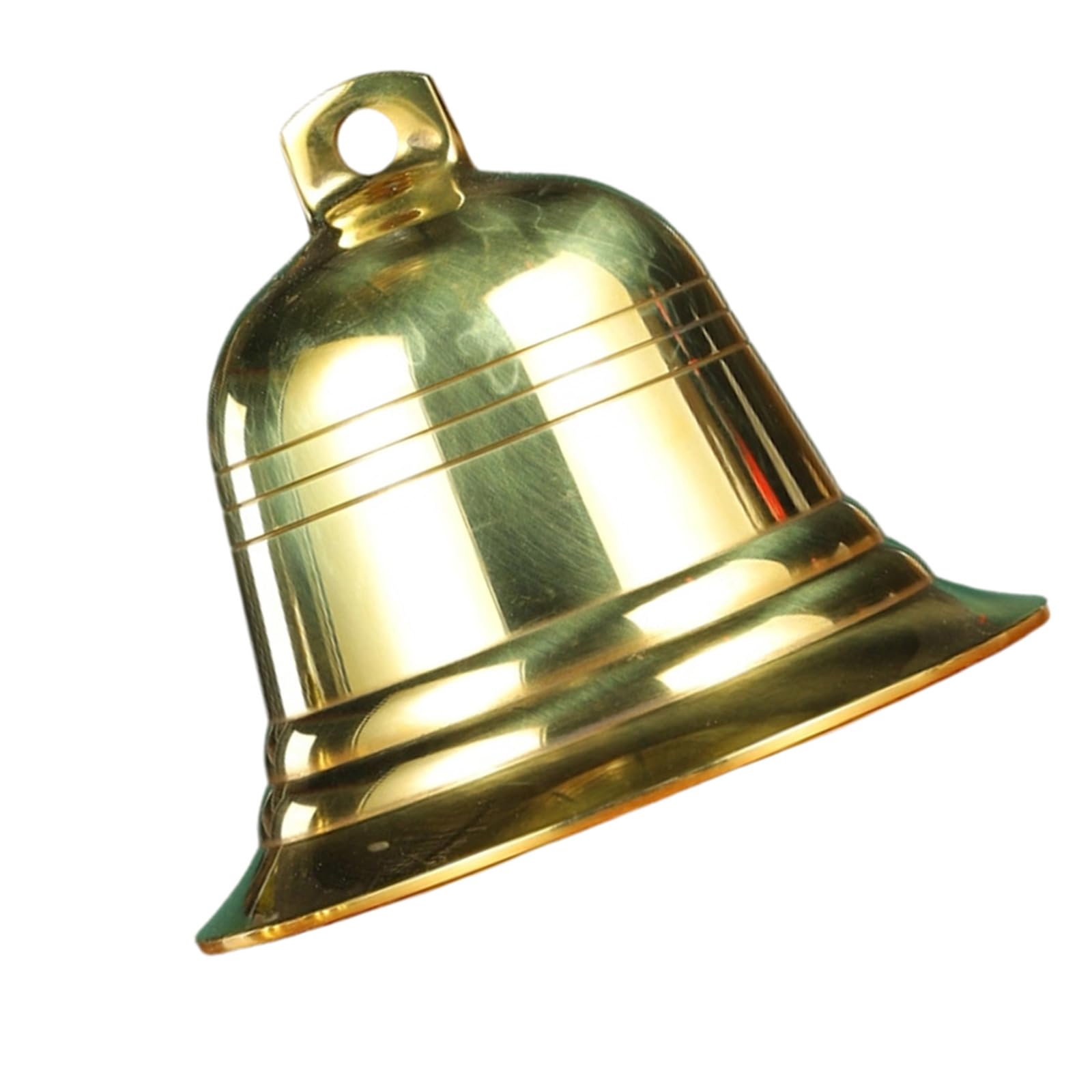 Easy Hanging Copper Bells with Sturdy Rings Festive Celebrations Decorations Artistic Engraved for Art Collectors Carved Pendant