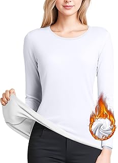 Premium Women's Lightweight Thermal Compression Baselayer: Long Sleeve Winter Comfort Top