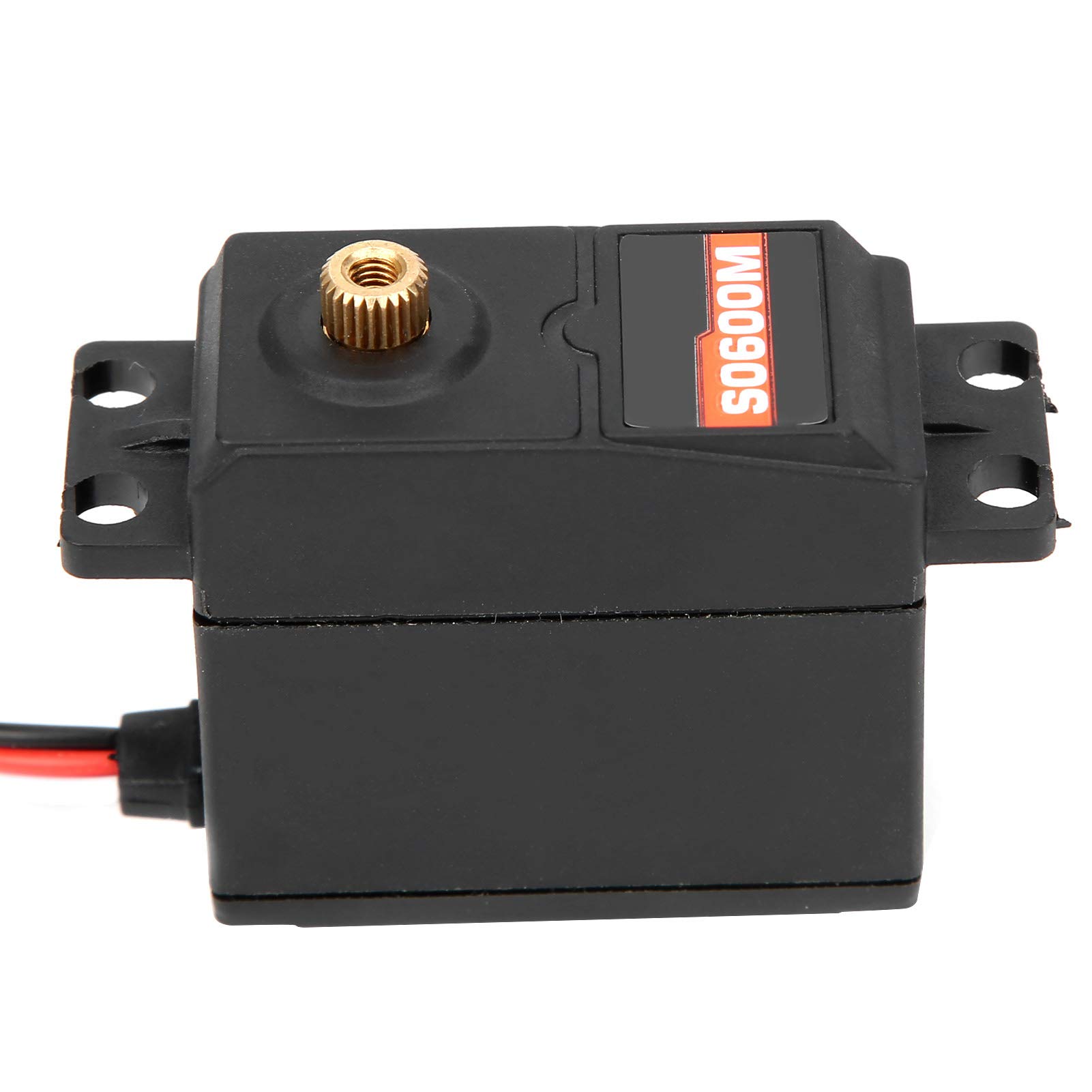 SURPASS - Servo digitale HOBBY S0600M con ingranaggi in metallo da 6 kg, servo per auto RC a coppia elevata, servo per barca ad ala fissa impermeabile con 5 bracci servo,