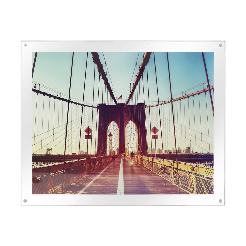 Isaac Jacobs Wall Mountable Acrylic Picture Frame (Horizontal and Vertical) (11X14)