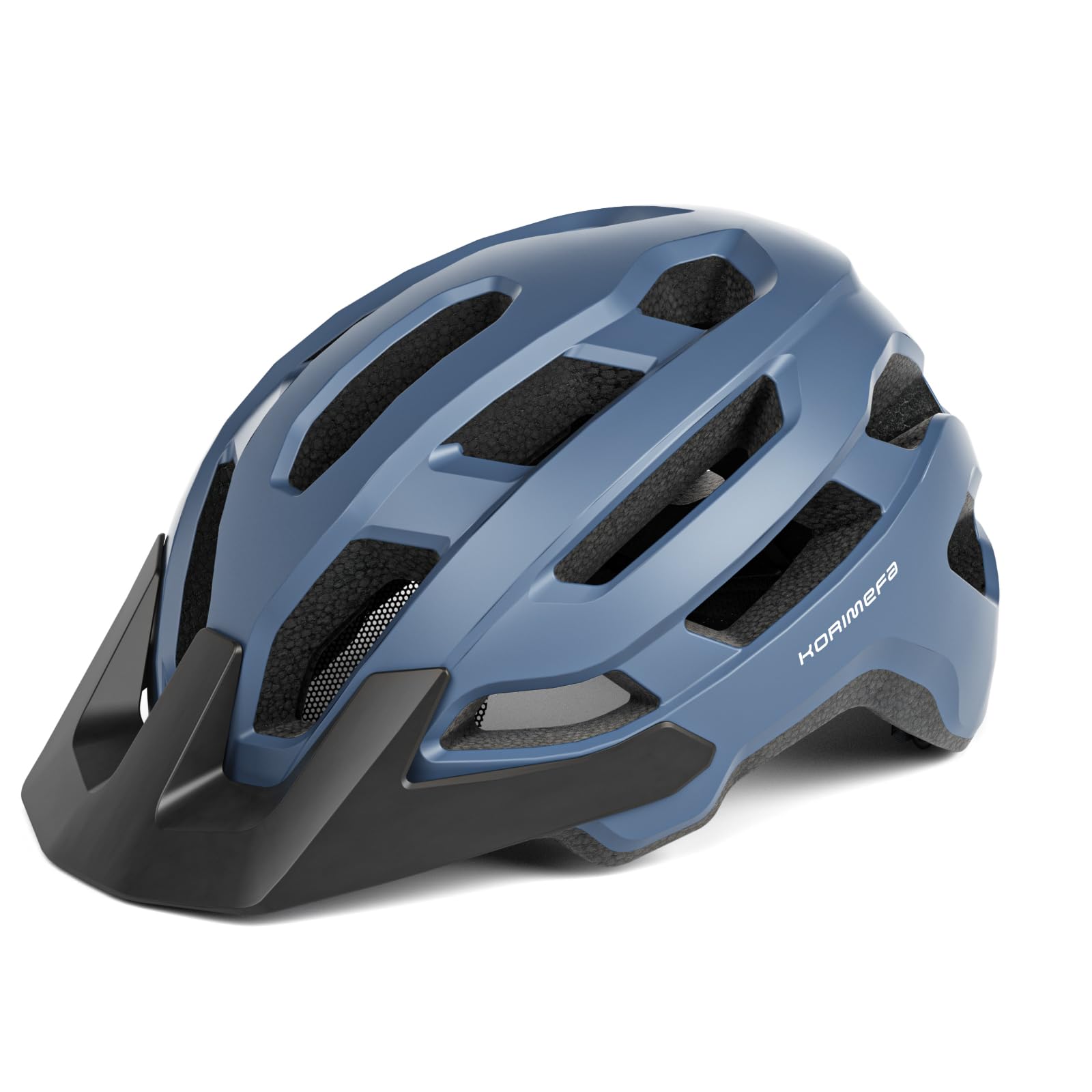 KORIMEFA Kids & Youth Bike Helmet with Visor, Adjustable 51‑61cm