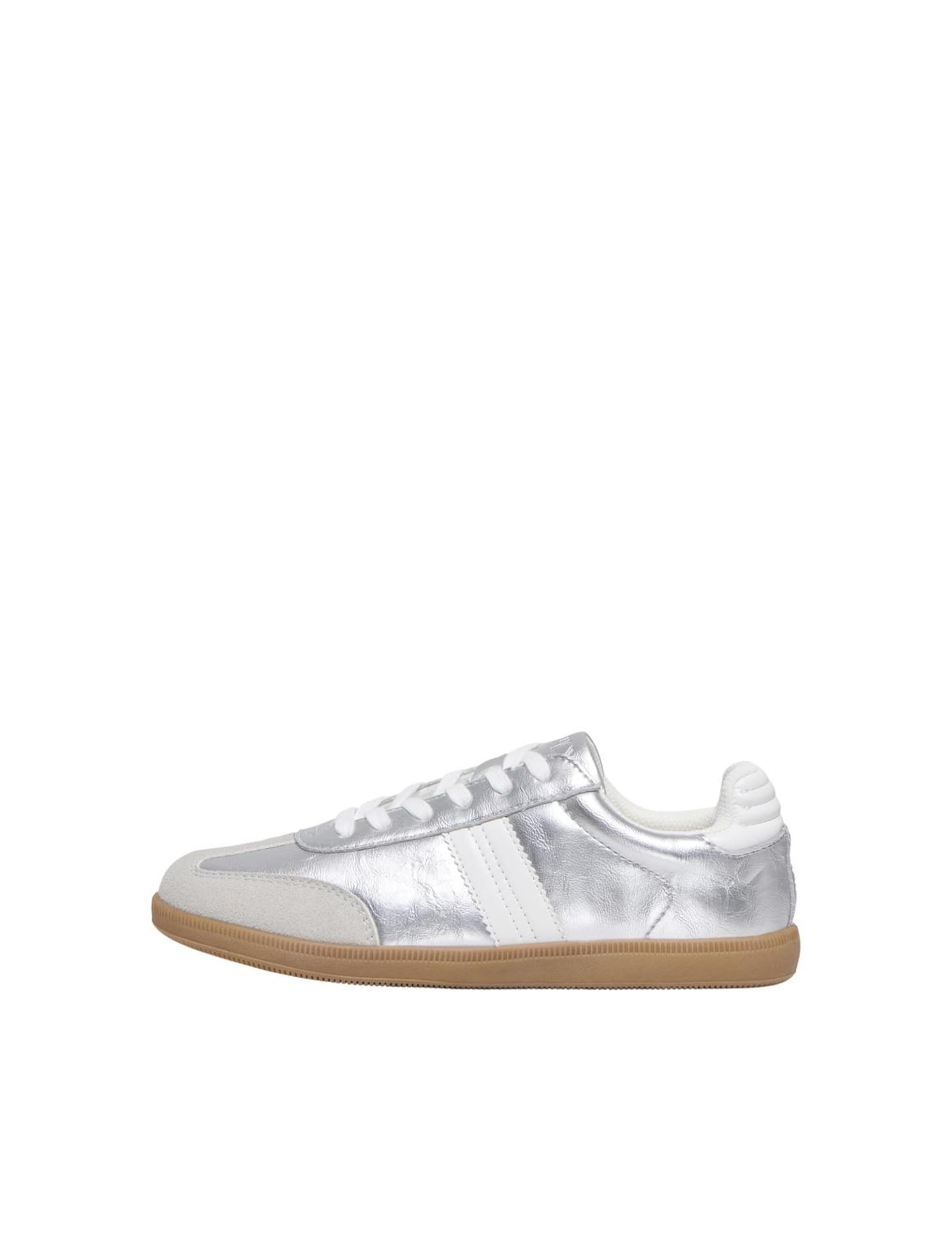 ONLY Onlamber PU - Zapatillas Deportivas para Mujer, Color Plateado, Talla 40 EU