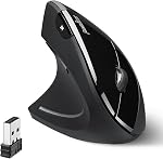 Perixx PERIMICE-713L Souris verticale sans fil ergonomique à gauche - 800/1200/1600 DPI - Recommandation : RSI Utilisateur