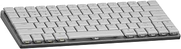 MK LowKey70 White Hotswap RGB LED Double Shot PBT Low Key Profile Aluminum Mechanical Keyboard (Kailh Choc White)