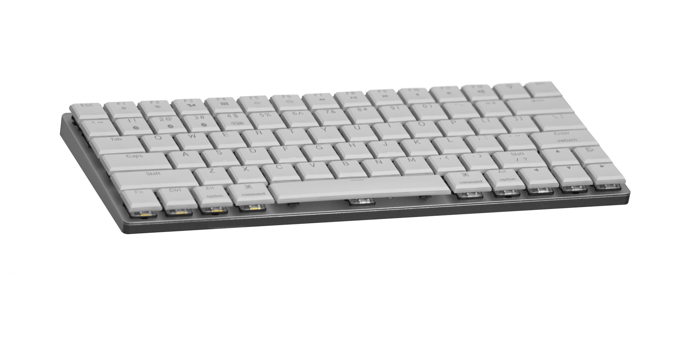 Amazon.com: MK LowKey70 White Hotswap RGB LED Double Shot PBT Low
