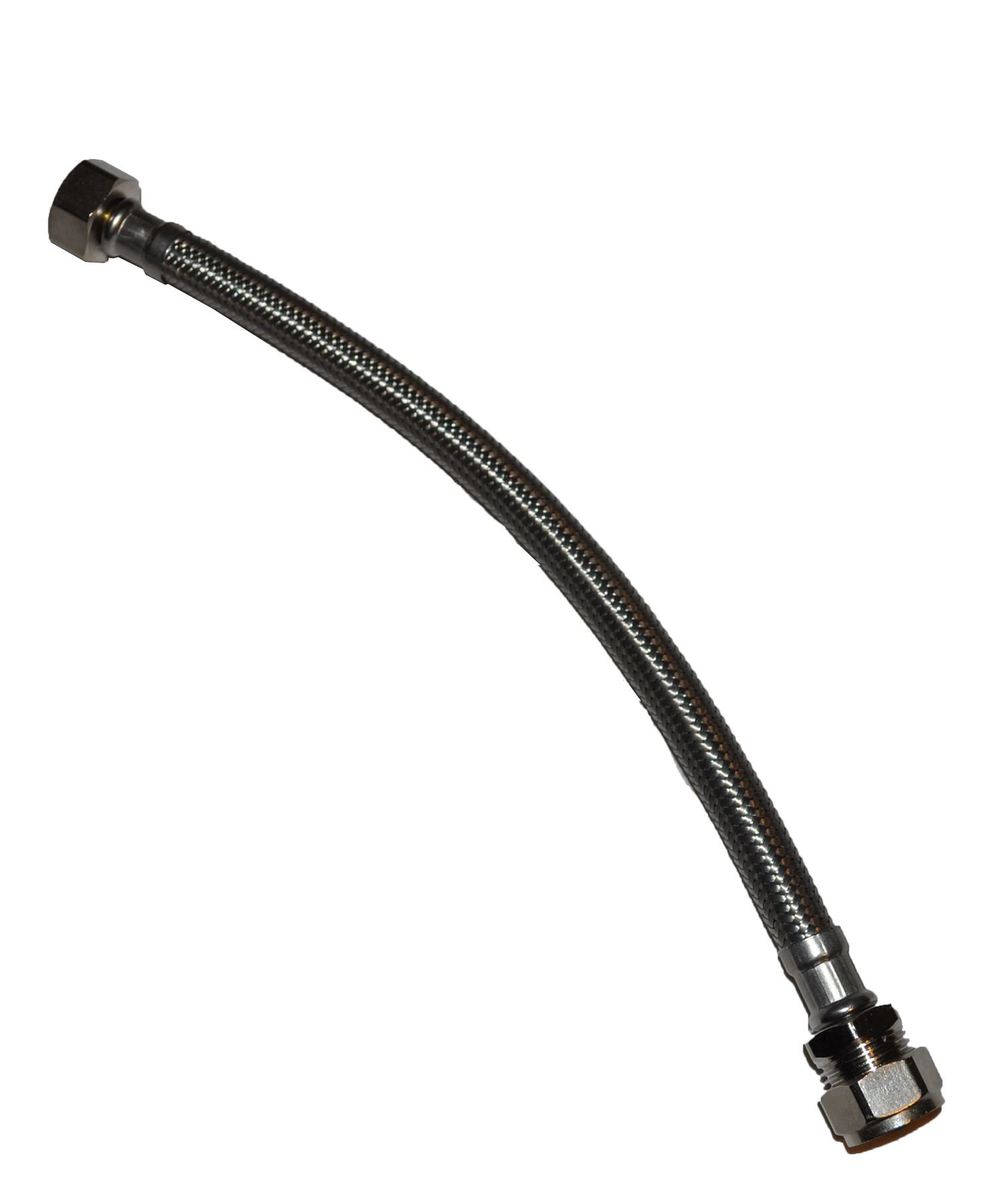 22mm x 3/4" 300mm Flexible Tap Hose (Known as 15mm Flexible Hose Also Available in 15mm, 22mm, 1/2 inch, 3/4 inch, 150mm, 300mm and 500mm)