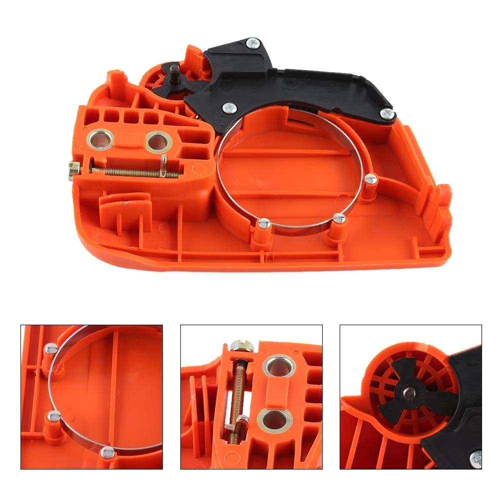 Nikou Couvercle de pignon d'embrayage, Ensemble de frein de chaîne for couvercle de pignon d’embrayage Convient for Husqvarna 235 235E 236 240 Scie à chaîne